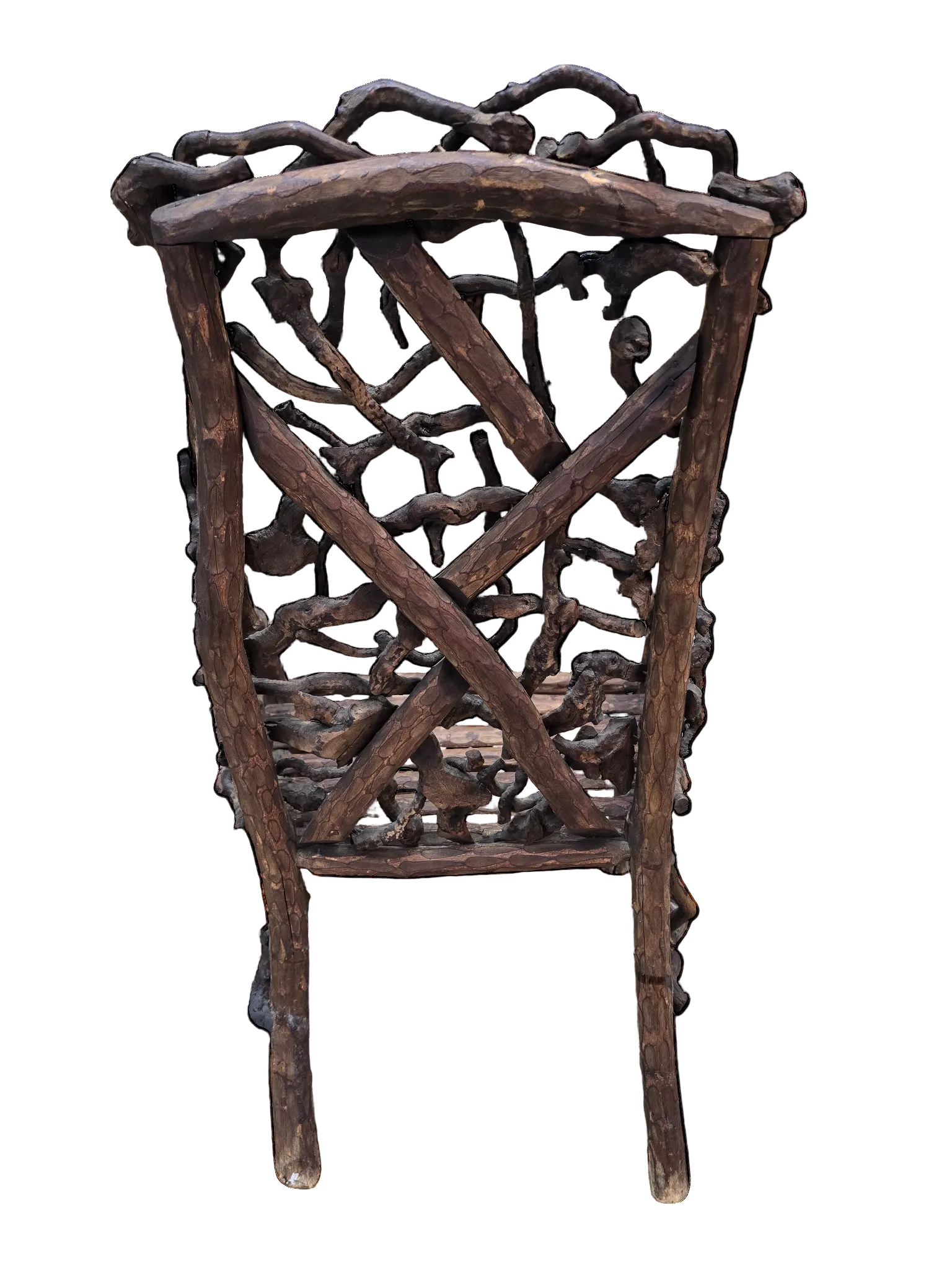 Antique Rustic Handcrafted Adirondack Child's Chair
