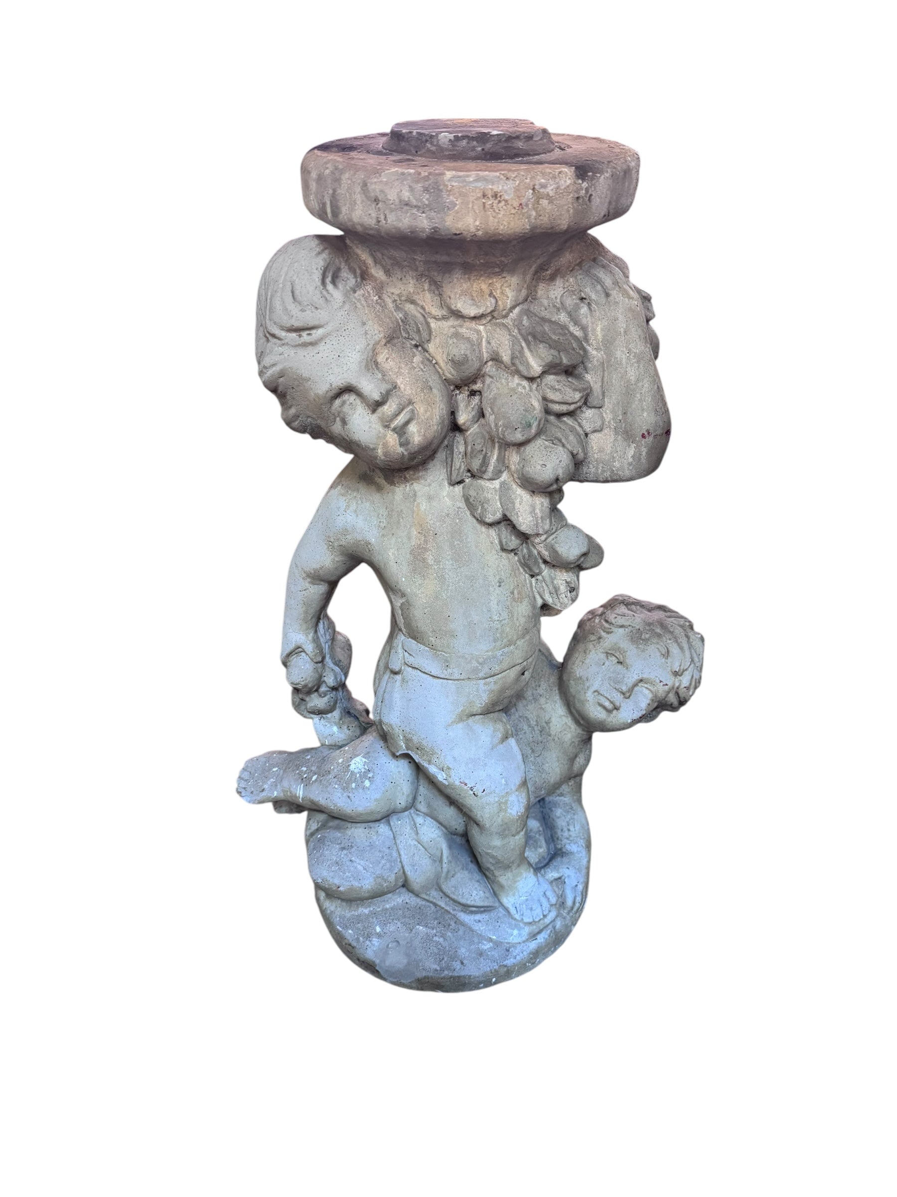Vintage Neoclassical Style Cherub/Putti Garden Sculpture