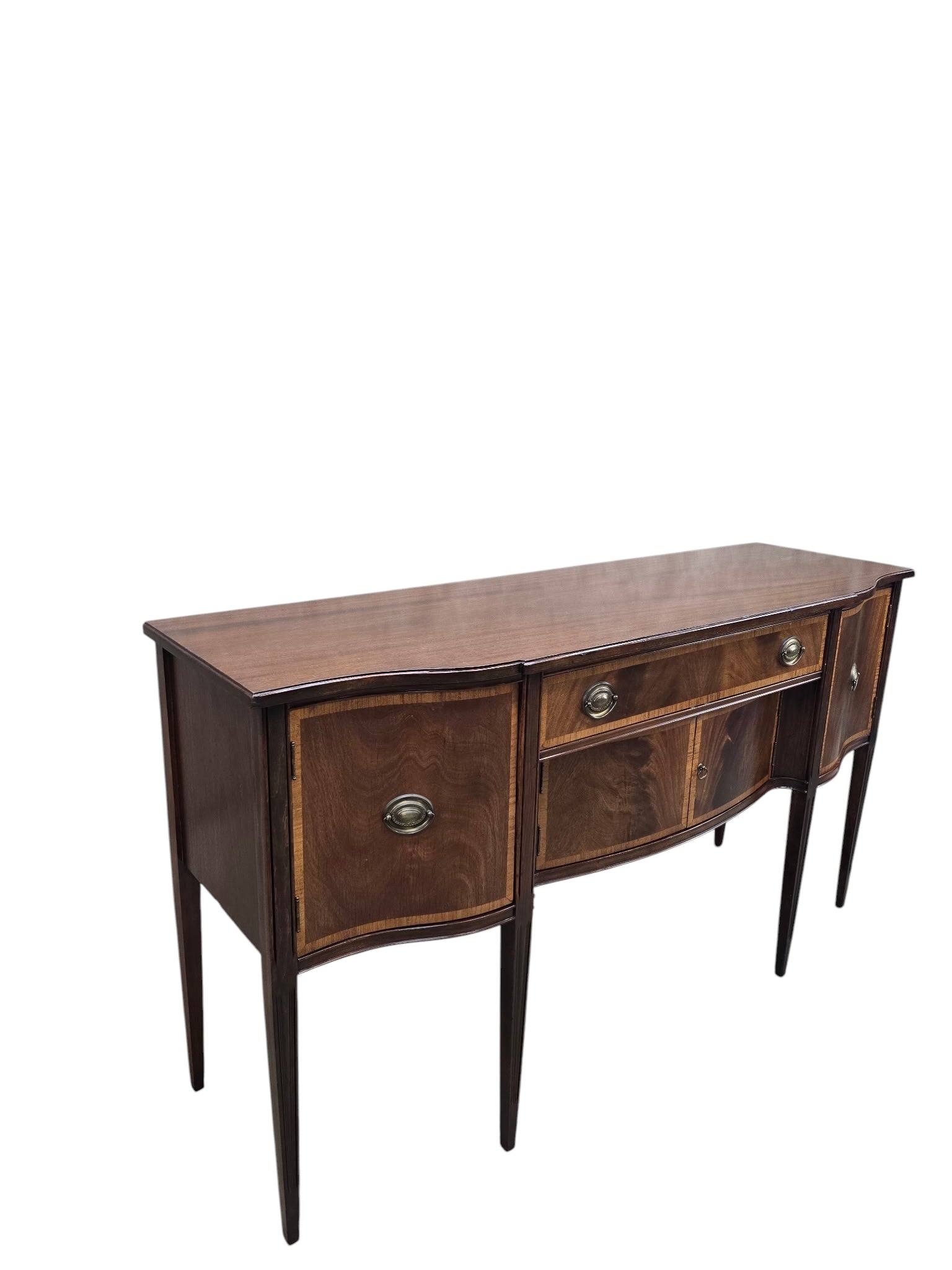 Antique Georgian Style Mahogany Sideboard Server