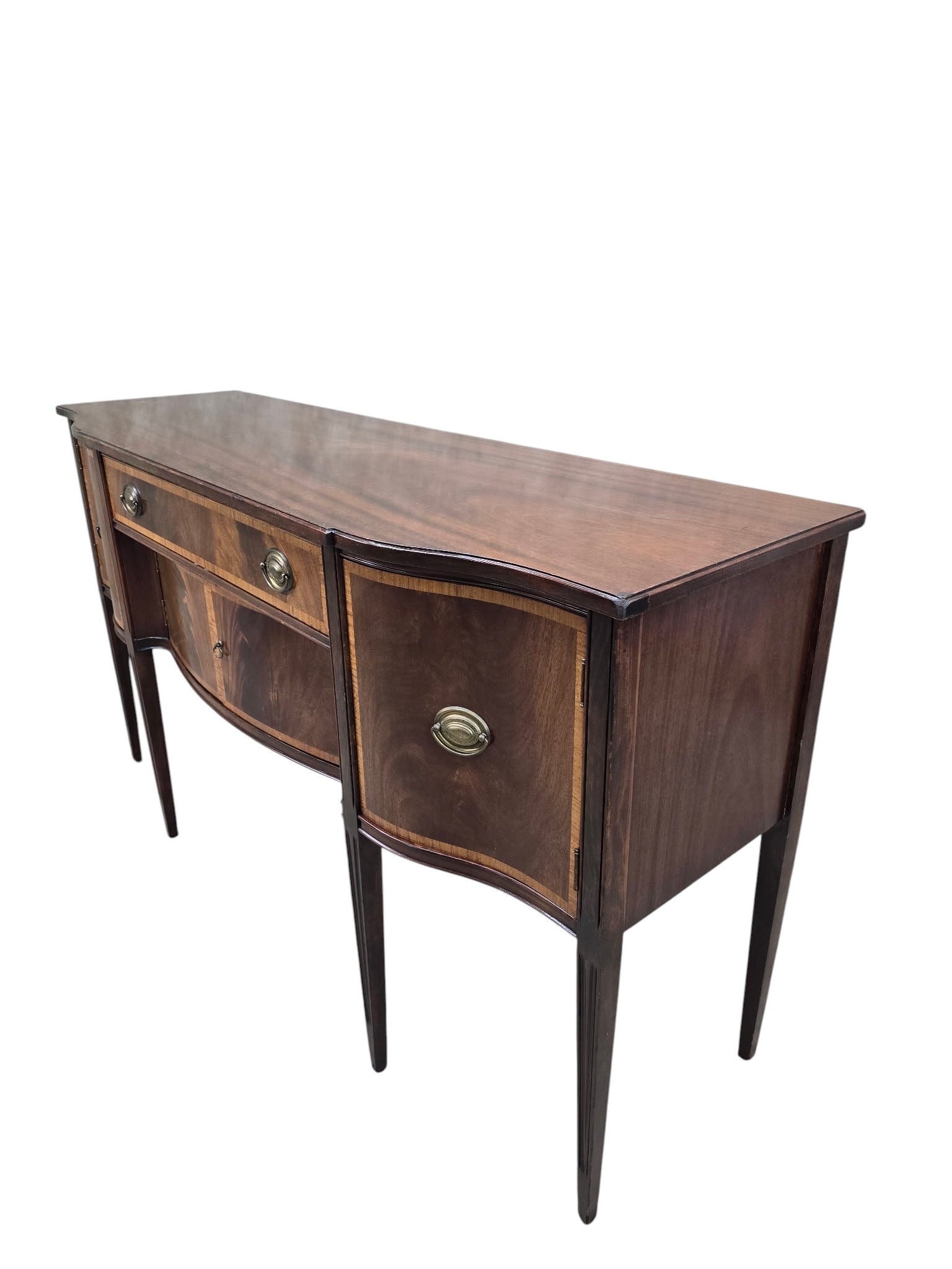 Antique Georgian Style Mahogany Sideboard Server