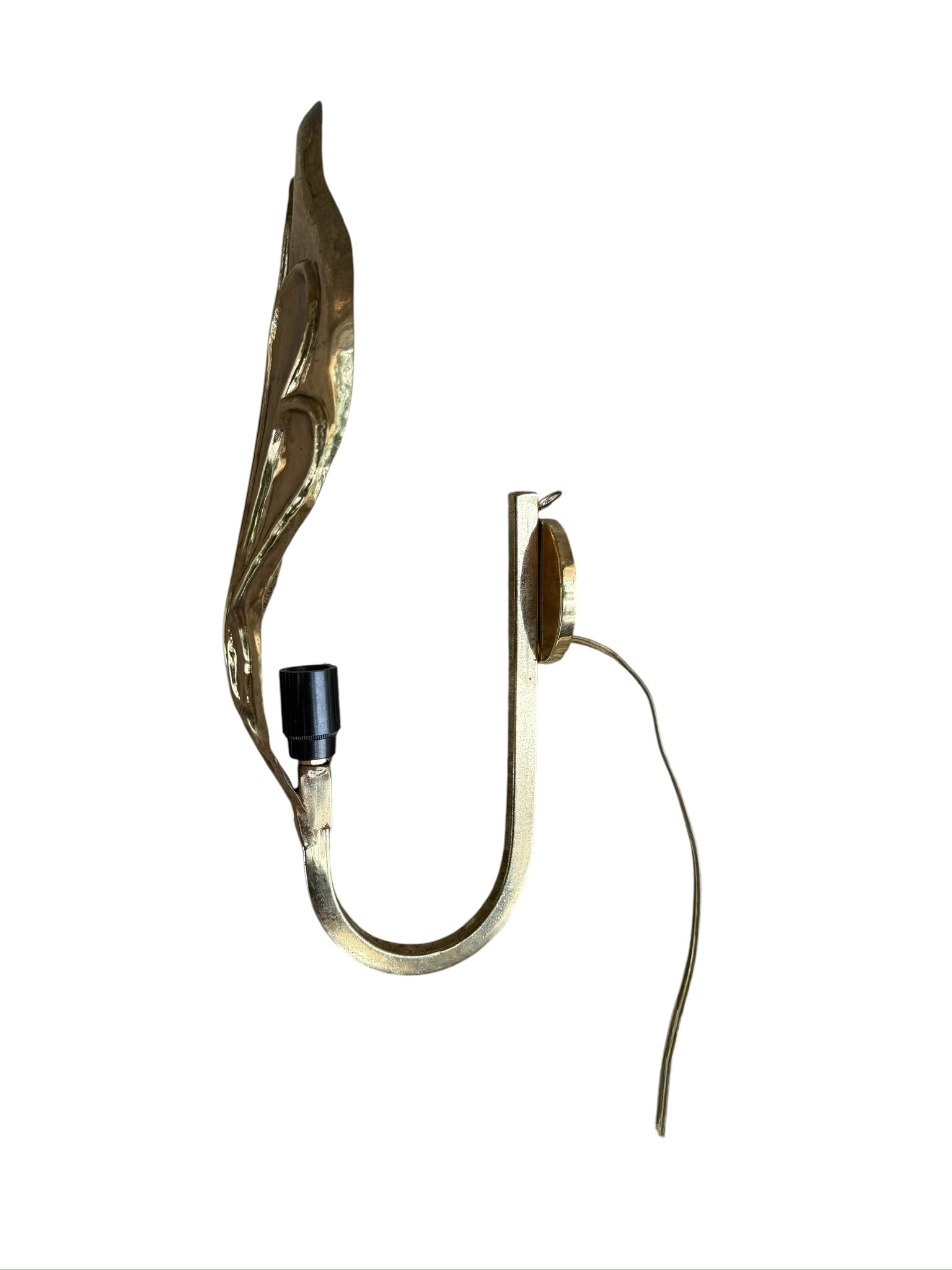 Italian Leaf Wall Sconce by Carlo Giorgi and Tommaso Barbi