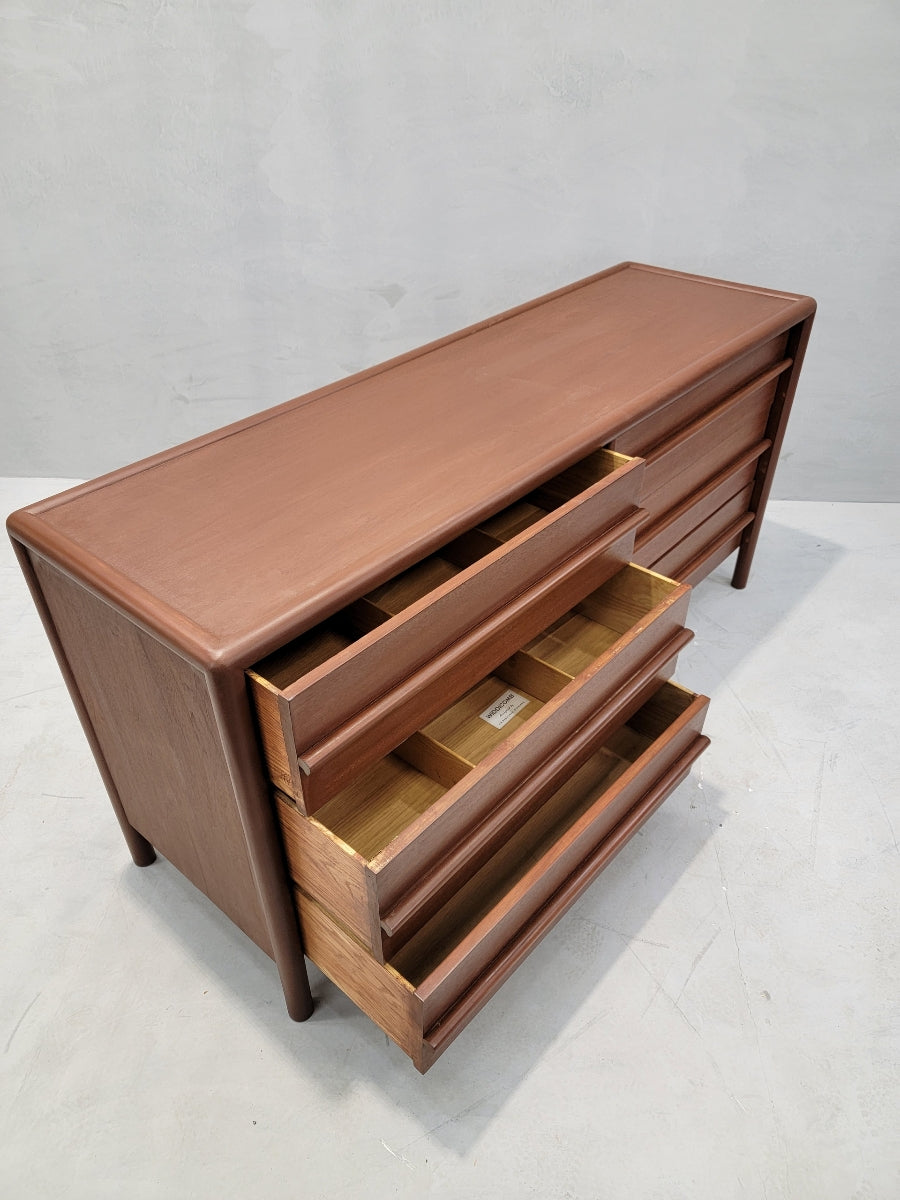 Mid Century Modern Walnut Dresser by T.H. Robsjohn-Gibbings for Widdicomb Furniture