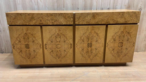 Mid Century Modern Milo Baughman for Lane Furniture Burl Olive Wood Sideboard/Credenza
