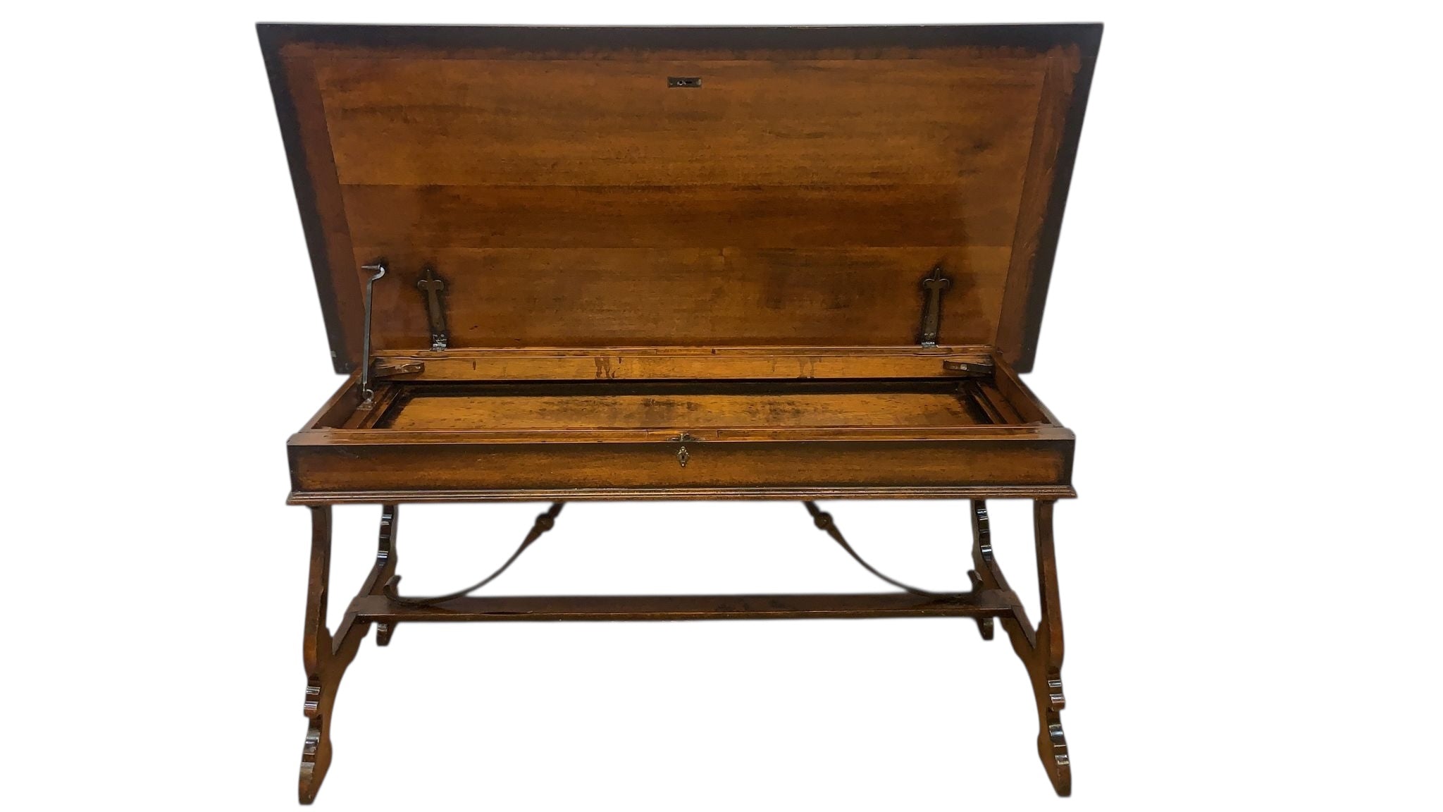 Marchetti – Hand Made in Italy Inlaid Walnut Extending Dining Table