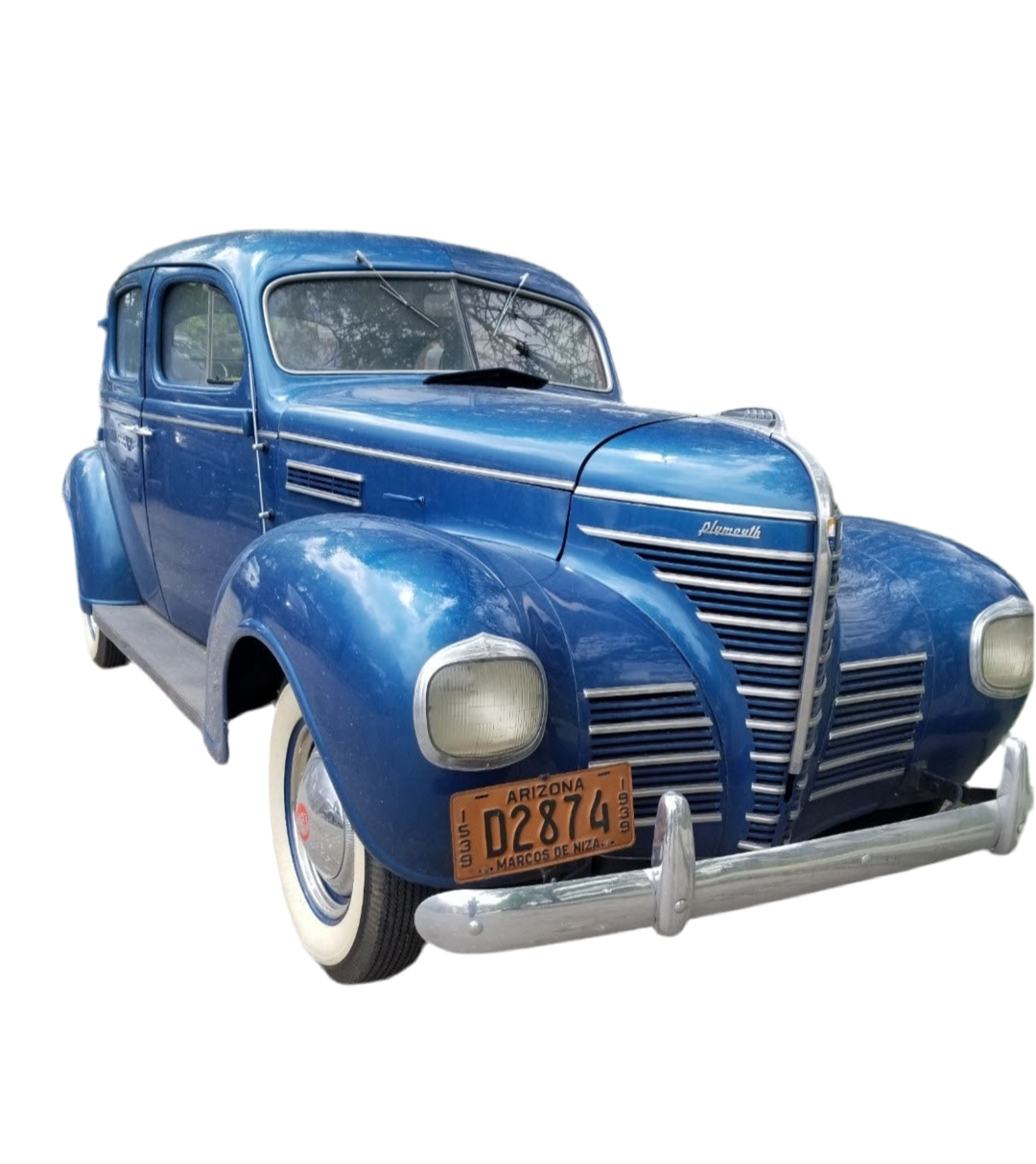 1939 Vintage Plymouth Special Deluxe 4 Suicide Door Sedan Car