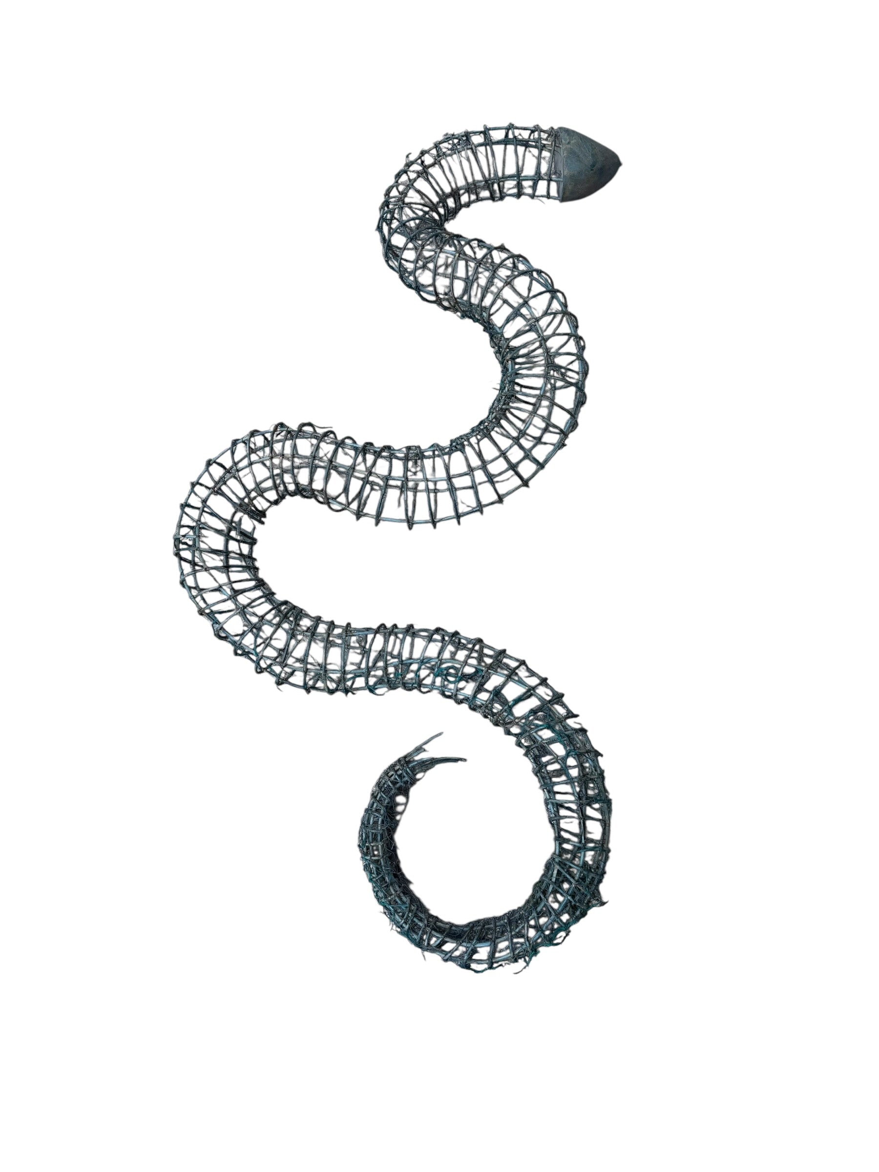 Abstract Mixed Media "Snakey" Sculpture by Donna Hapac
