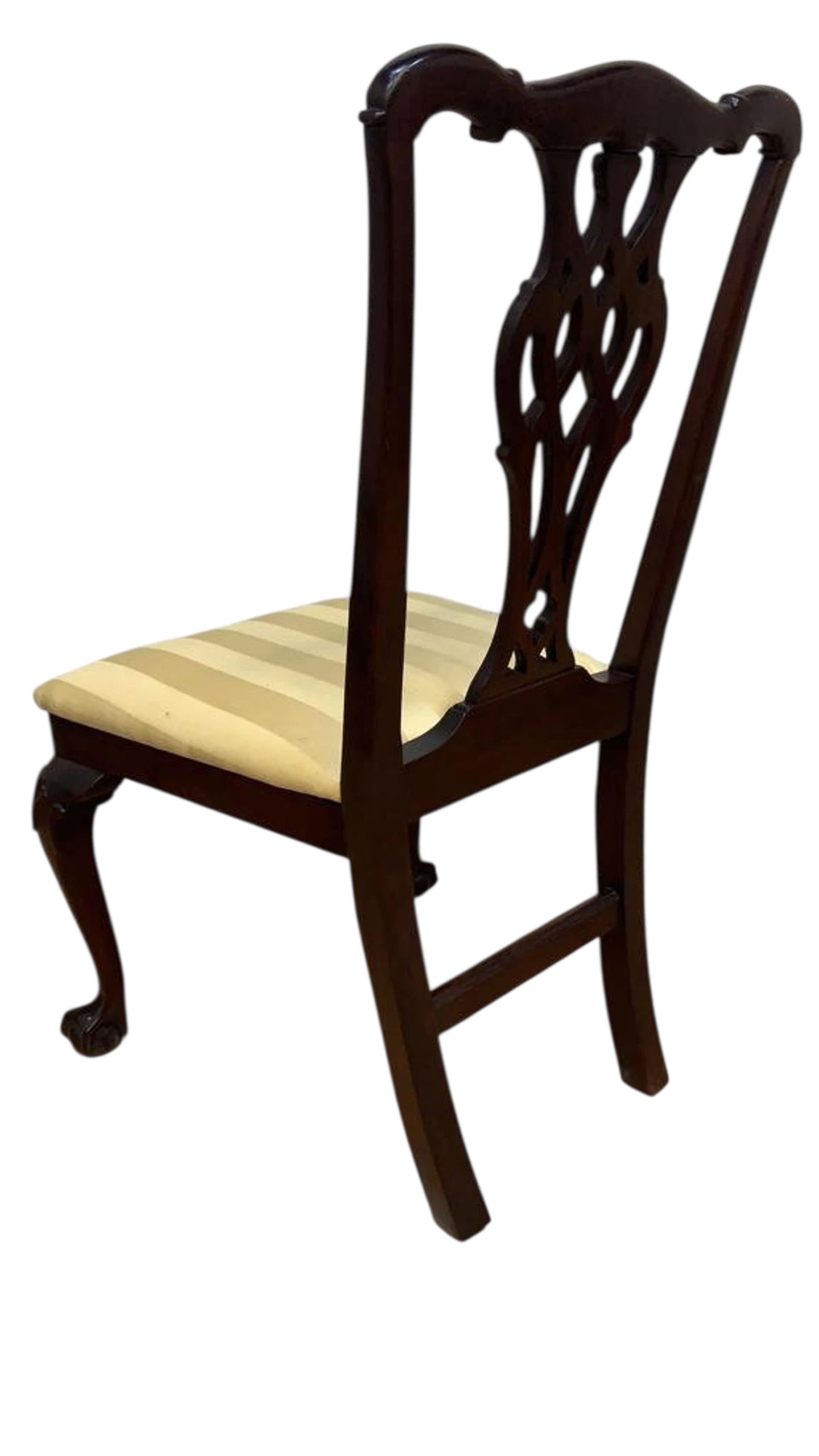 Vintage Traditional Chippendale Ball and Claw Mahogany Dining Chairs - Set of 6