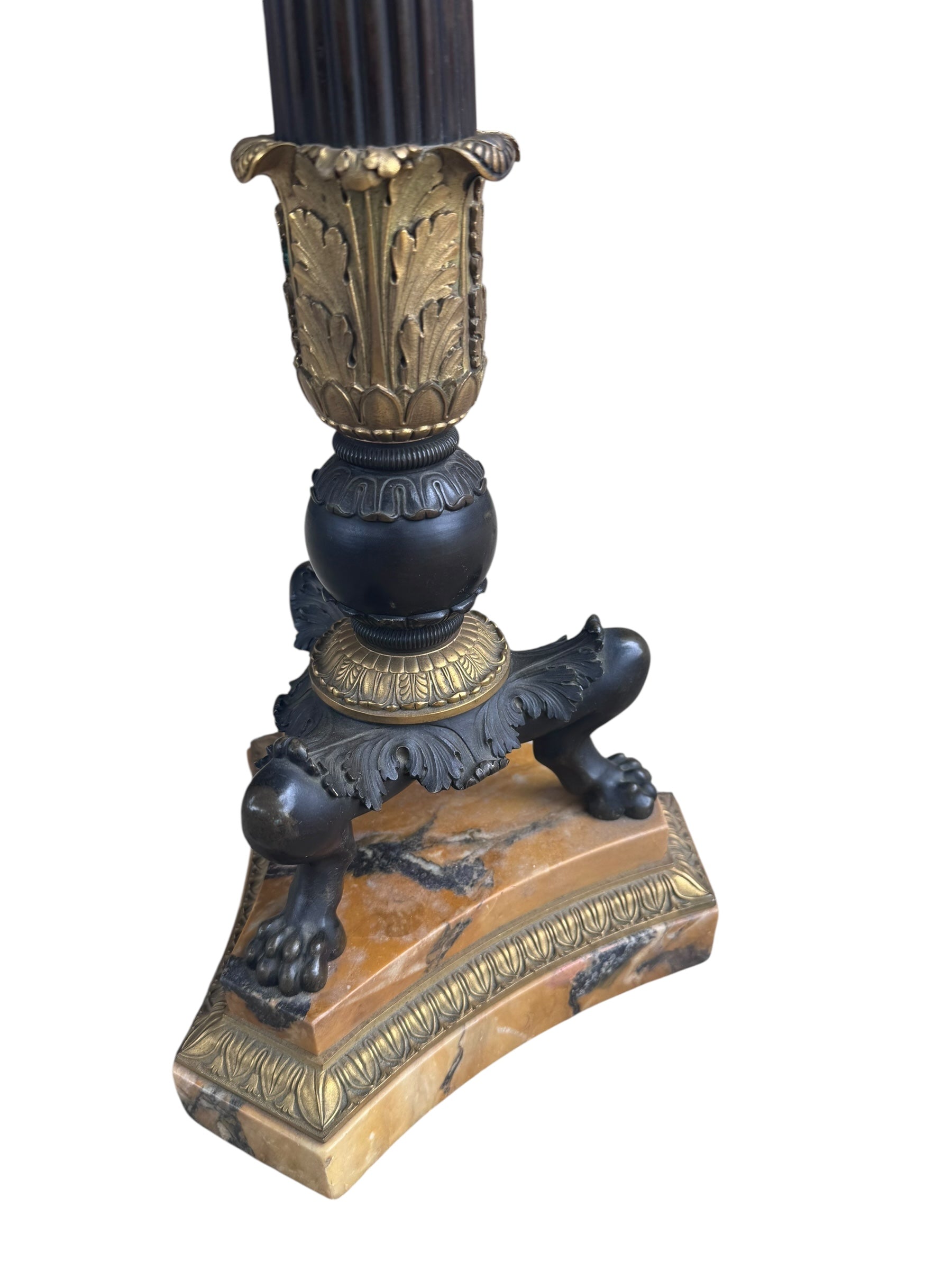 Antique 19th Century French Empire Candelabra Lamp