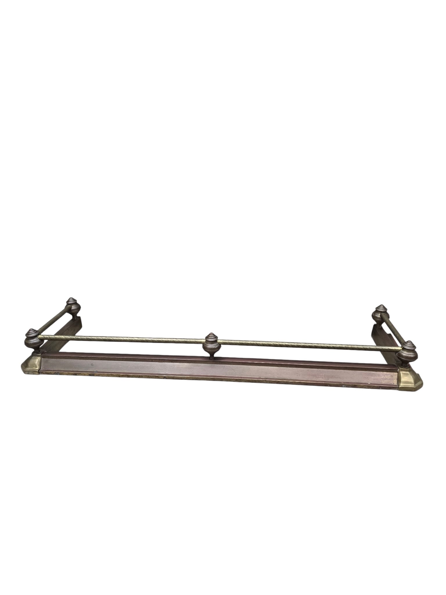 MCM Victorian Revival Style Fireplace Fender by Decorative Crafts Inc