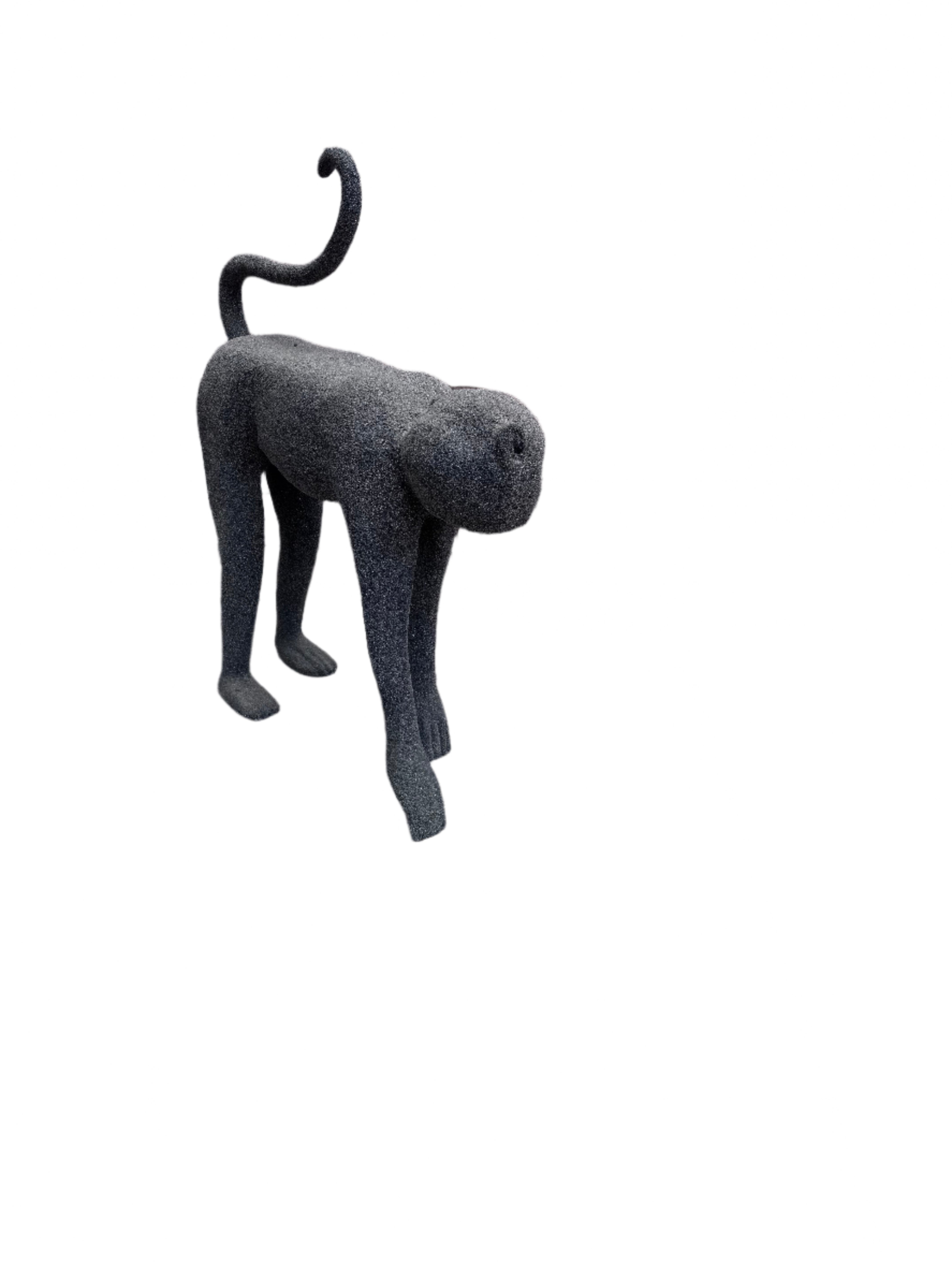 Mid Century Modern Crouching Monkey Sculpture