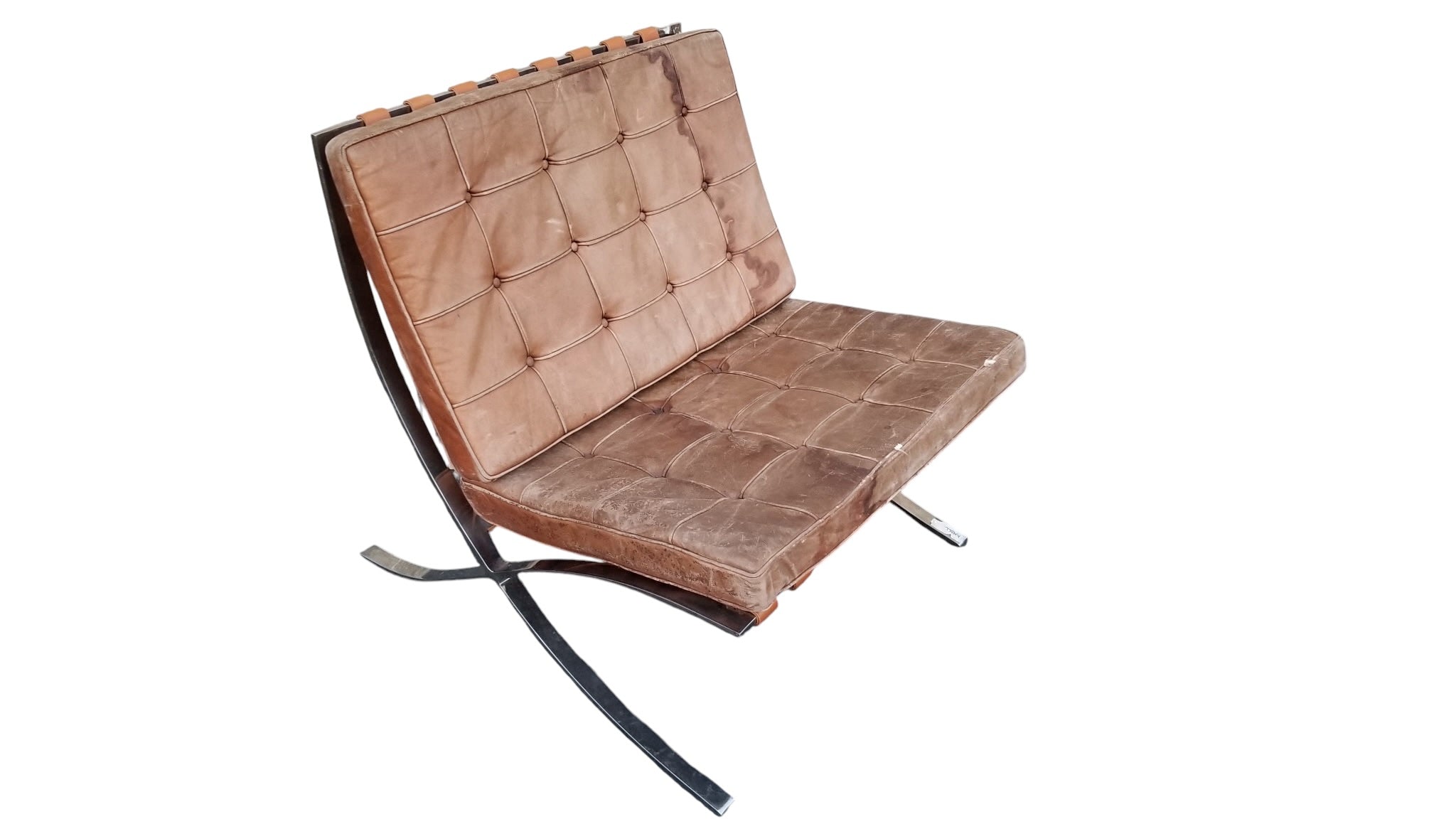 MCM Mies Van Der Rohe for Knoll Barcelona Chair Newly Reupholstered