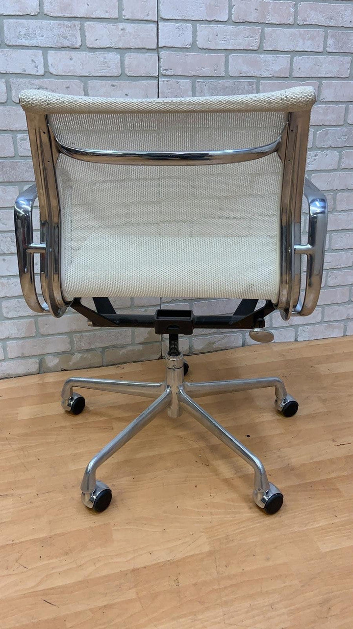 Mid Century Modern Herman Miller Eames Low Back White Mesh Office Chairs - Set of 6