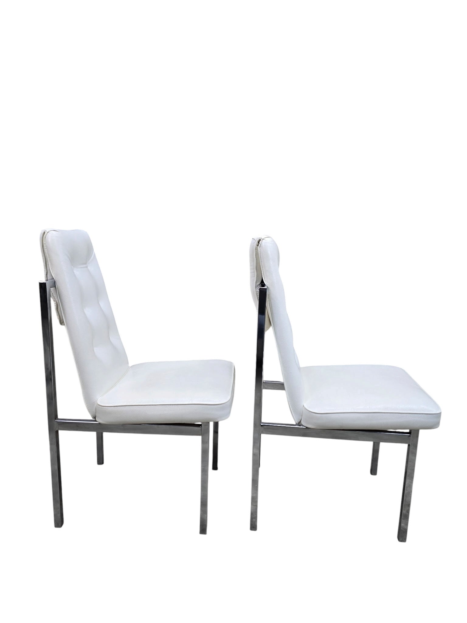 MCM Cal-Style Furniture Mfg. Chrome High Back Dining Chairs – Set of 6
