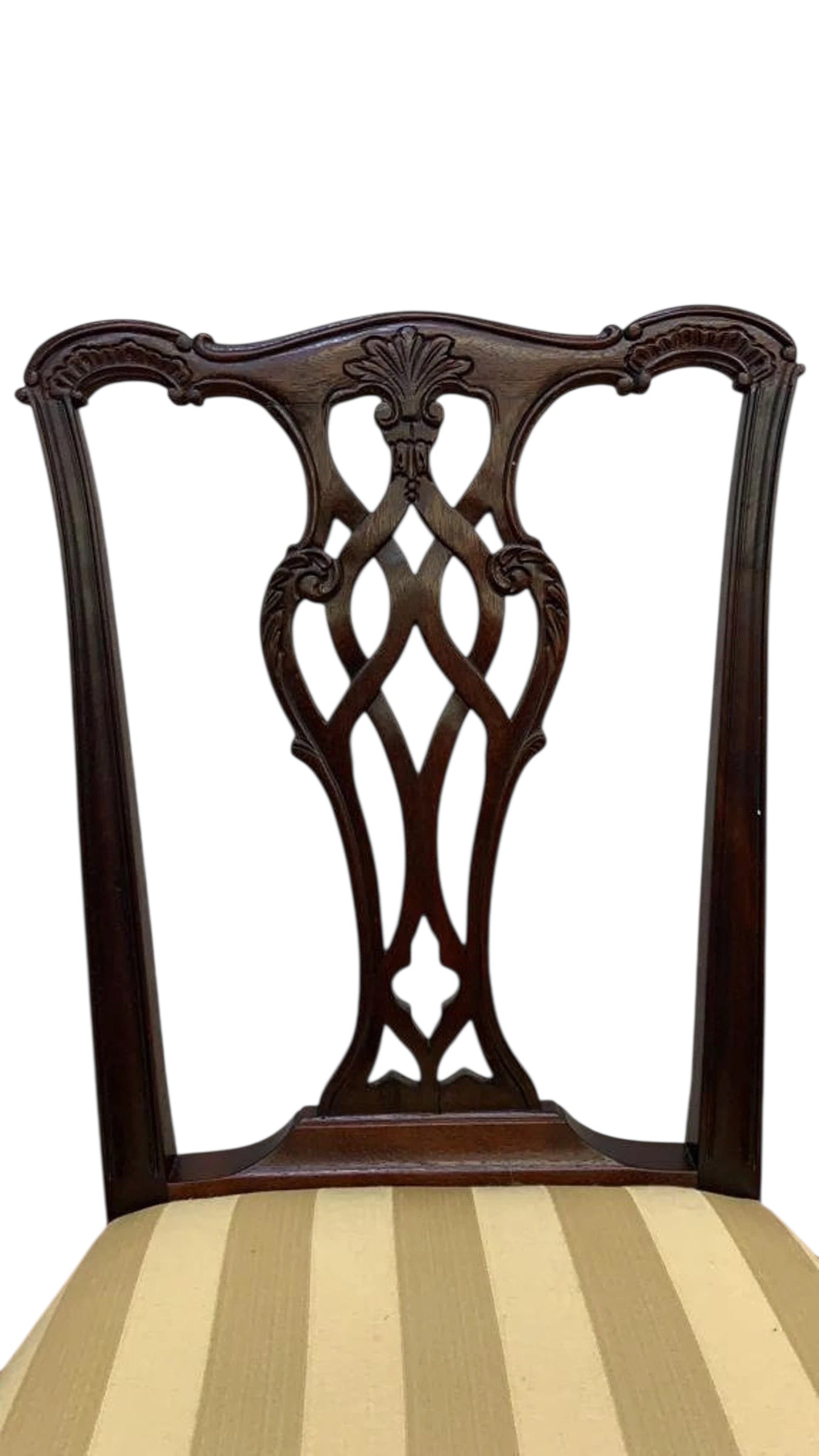 Vintage Traditional Chippendale Ball and Claw Mahogany Dining Chairs - Set of 6