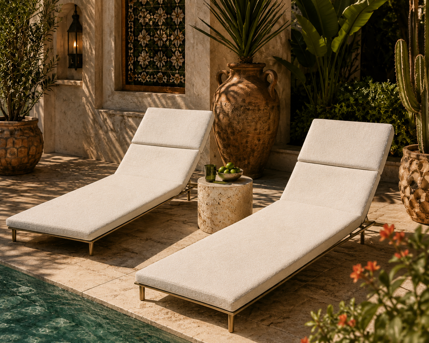 NEW - Vintage Modern Italian Surf Loungers by Paola Lenti  - Pair