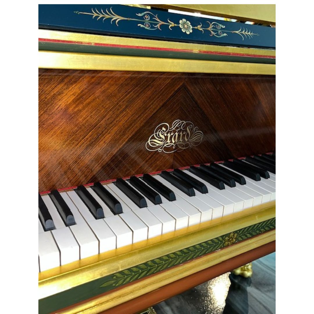 Antique French Erard Empire Grand Piano, Hand Painted & Signed by Pierre Guerin