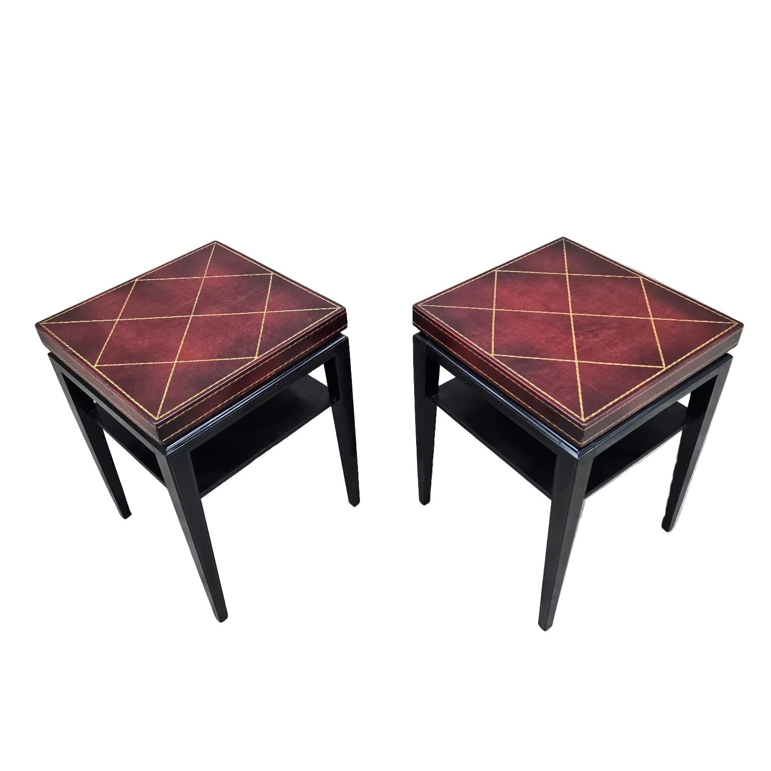 Hollywood Regency Tommi Parzinger Occasional Side Tables  - Pair