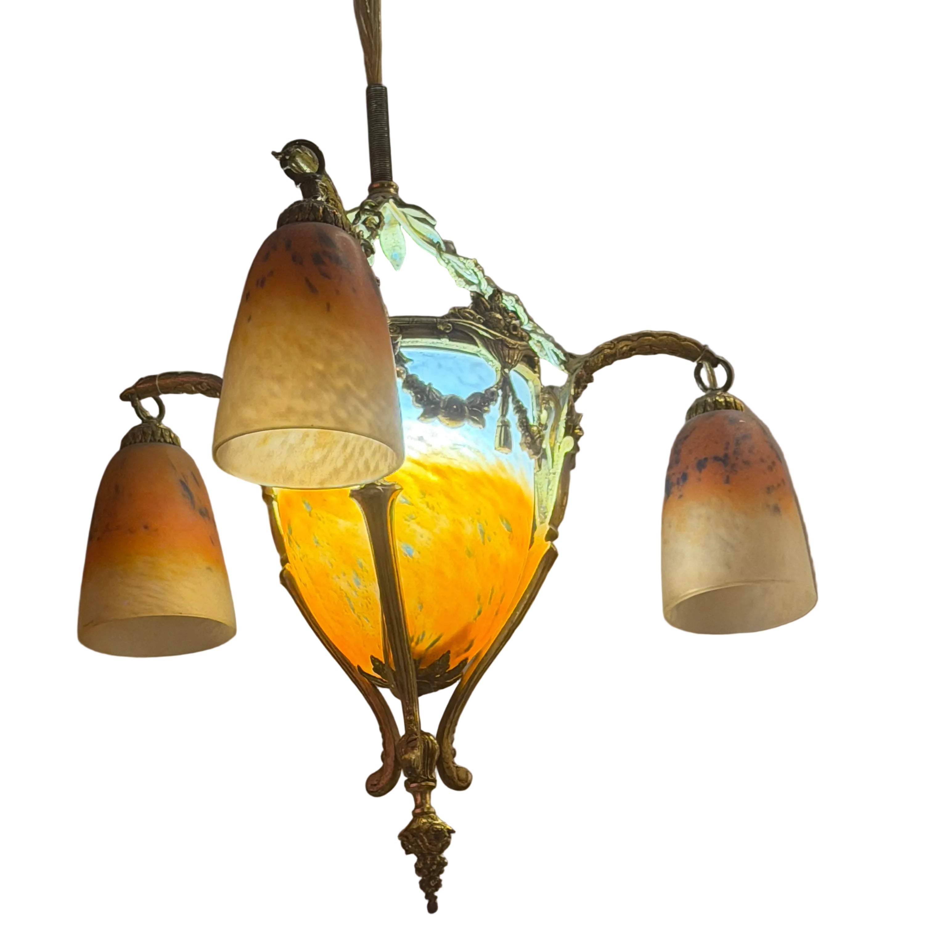 Antique French Art Deco Chandelier