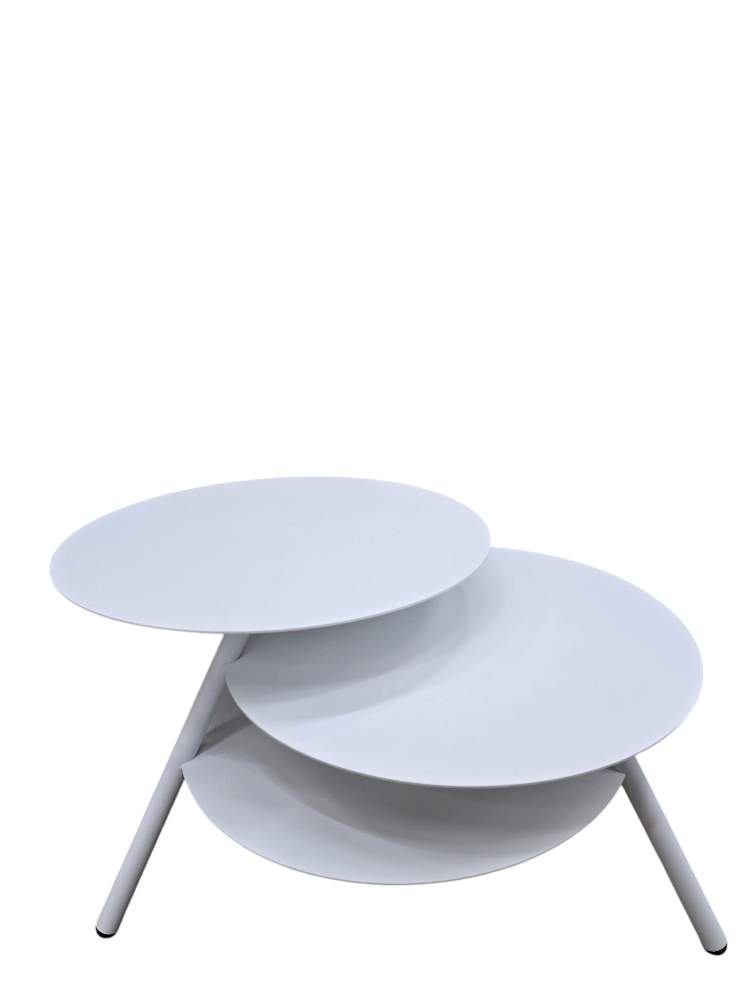 Trio Big White Coffee Table by Julian Appelius for Pulpo