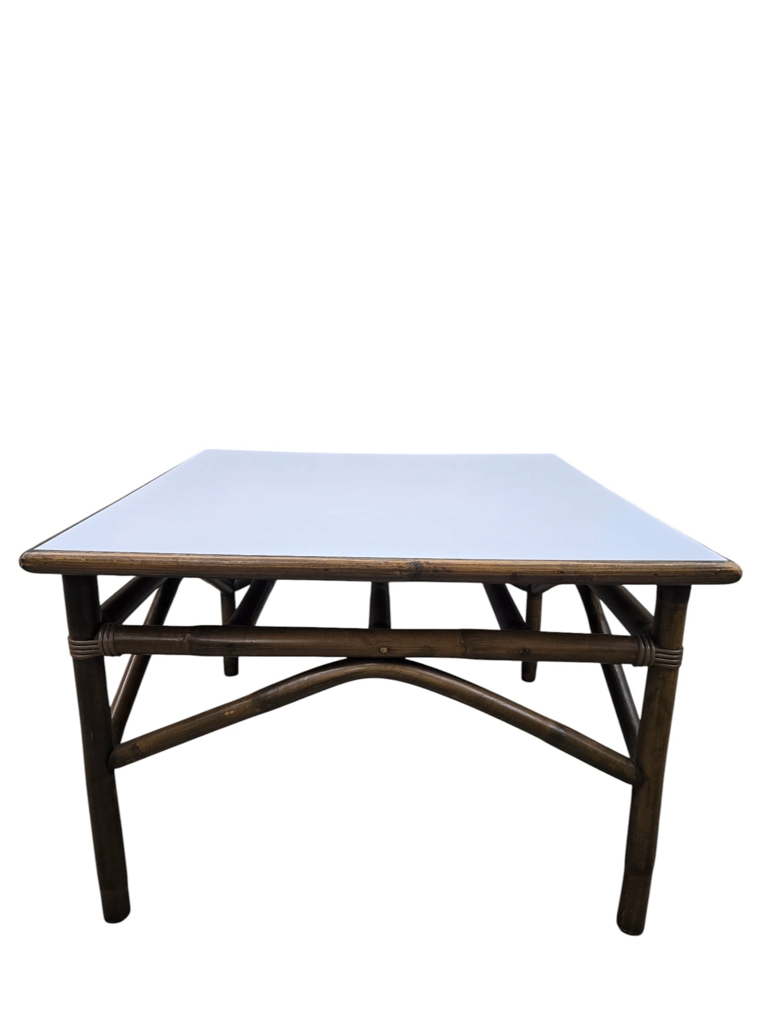 Modern Coastal Bamboo Side Table by Vogue Rattan
