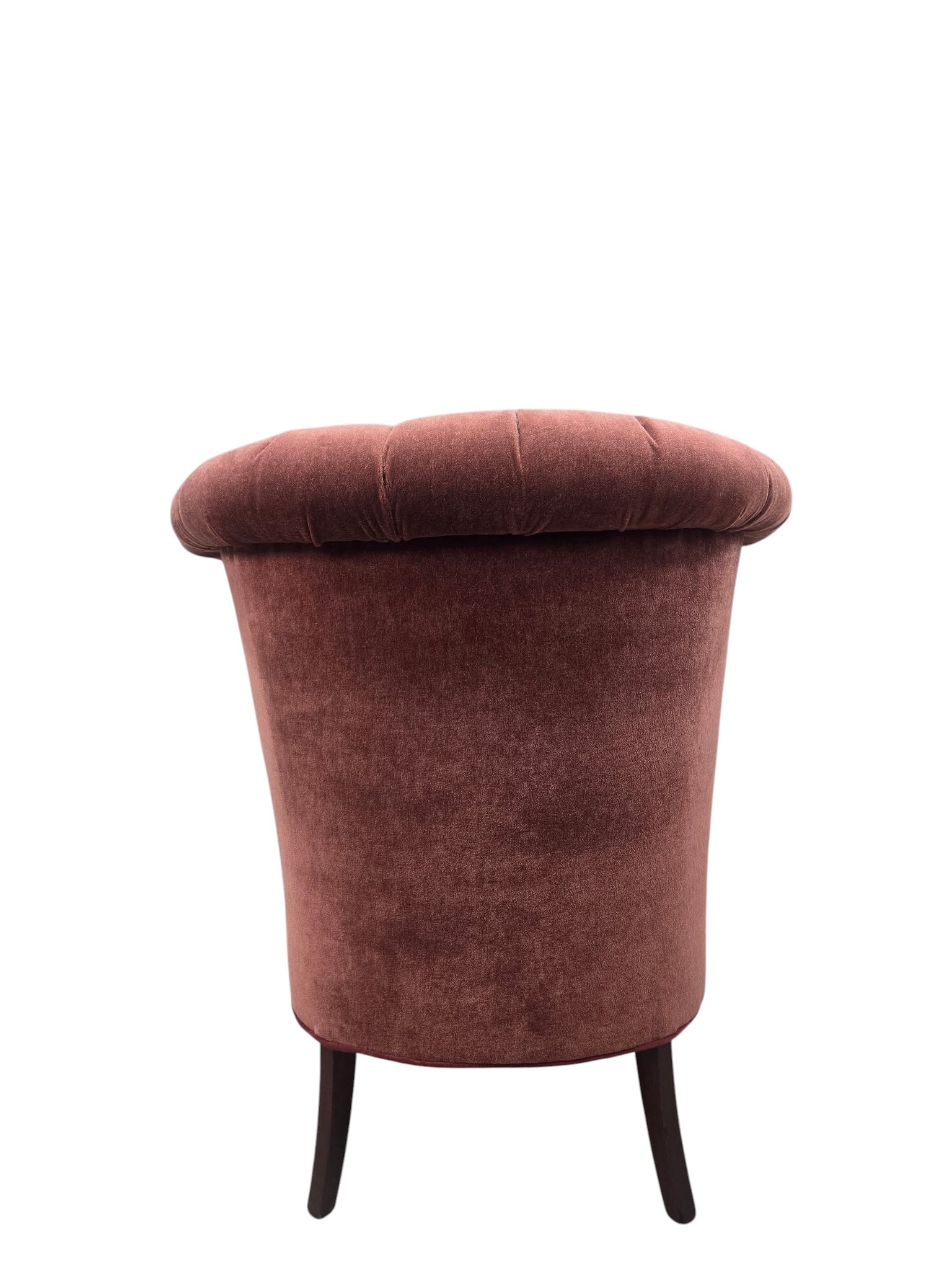 Vintage Queen Anne Style Tufted Wingback Chairs Newly Reupholstered - Pair