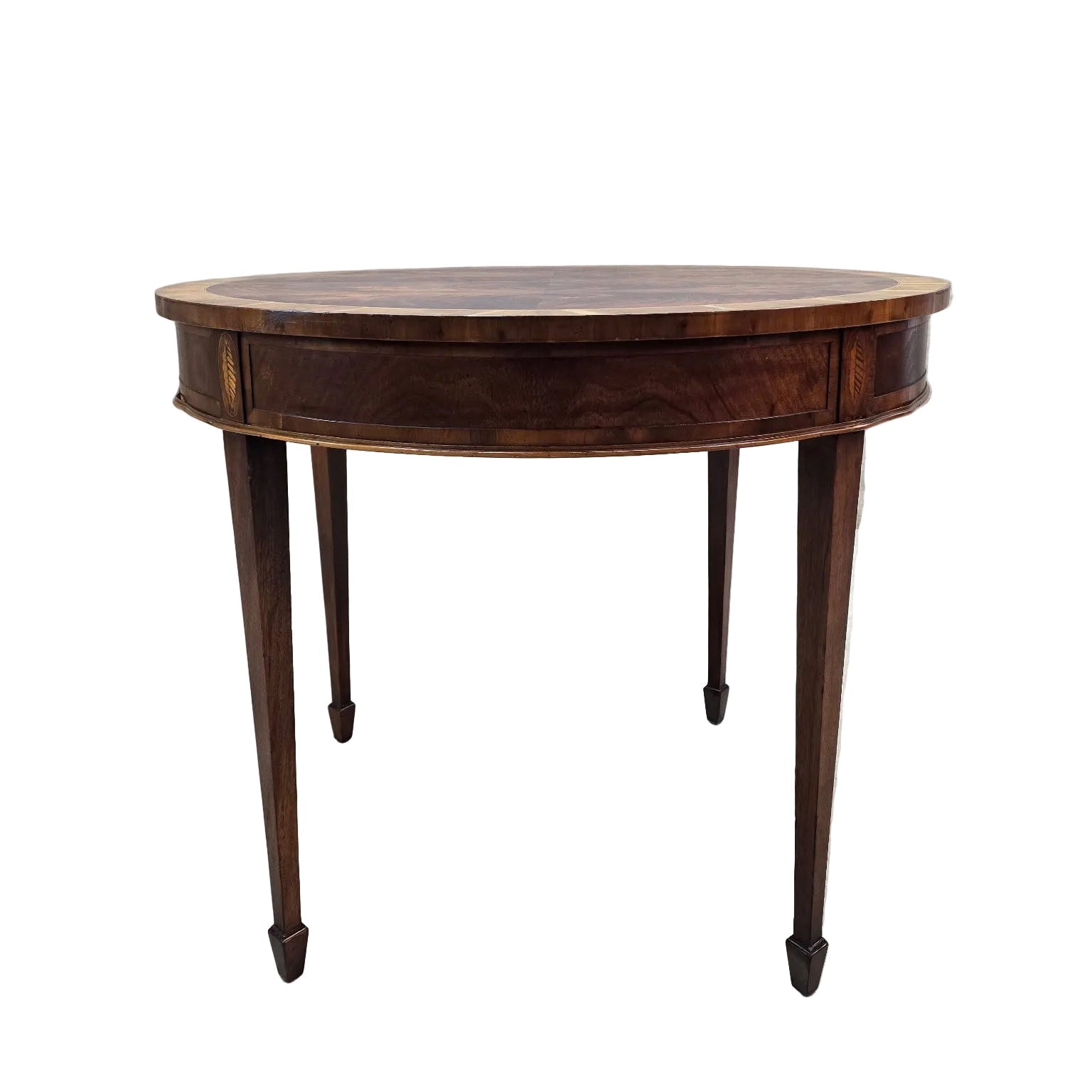 Vintage Folding Demilune Flip-Top Table