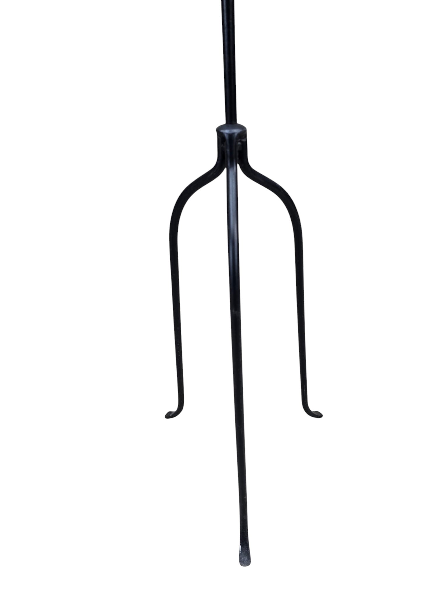 Vintage Black Iron Nail-Top Candle Stands – Set of 3