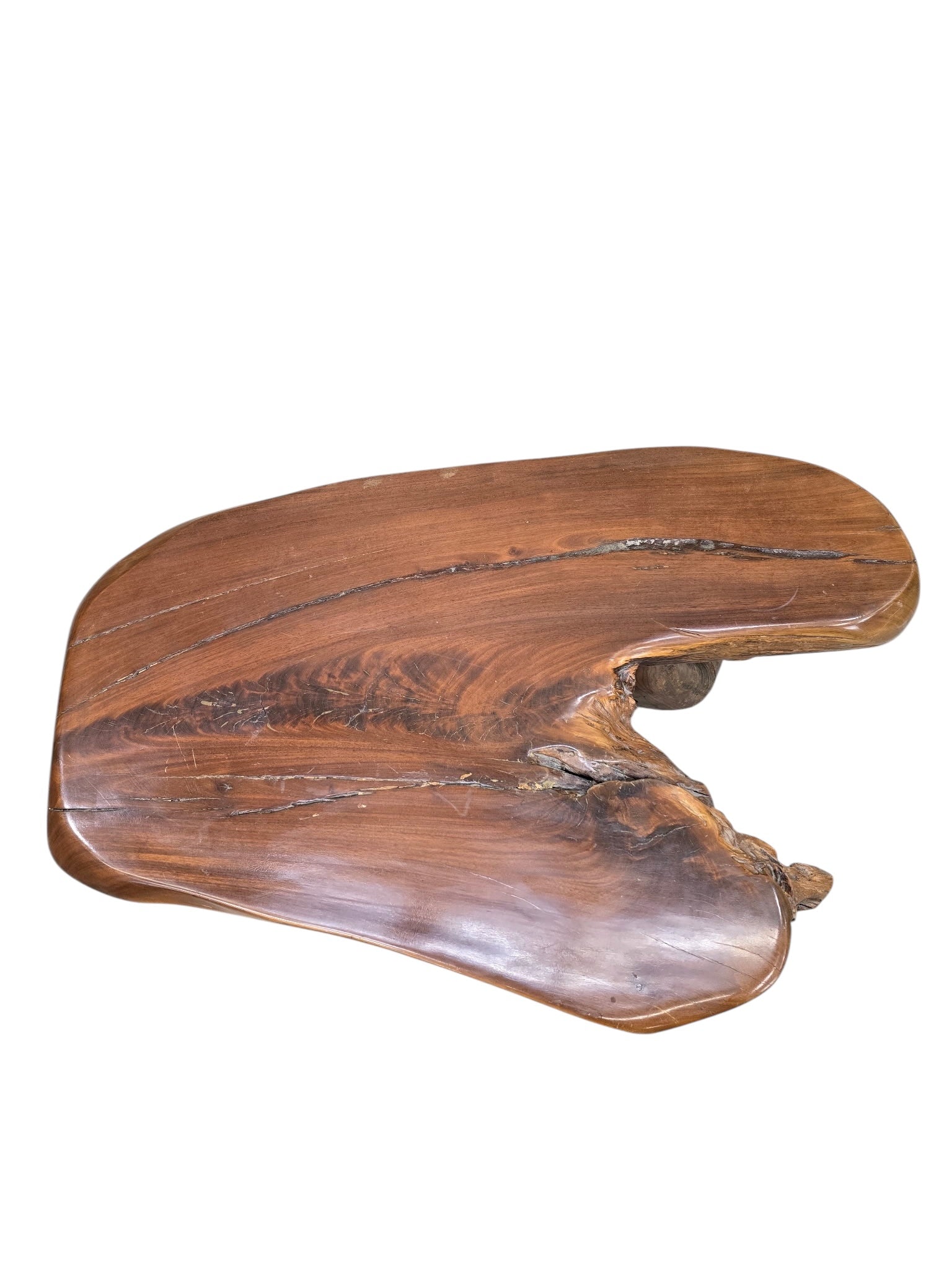 Vintage Live Edge Wood Slab Table