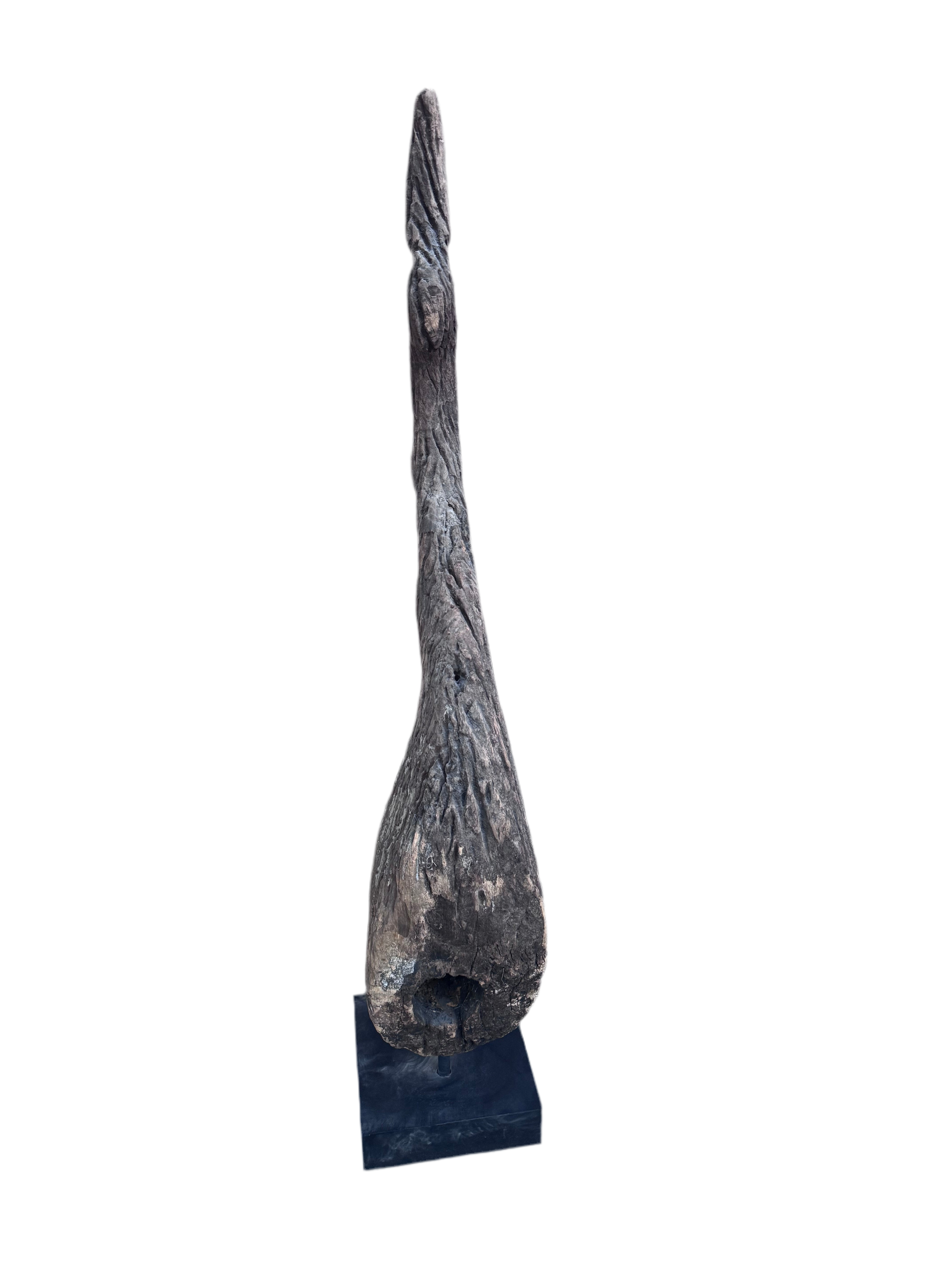 Antique Thai Naga Temple Finial with a Bell