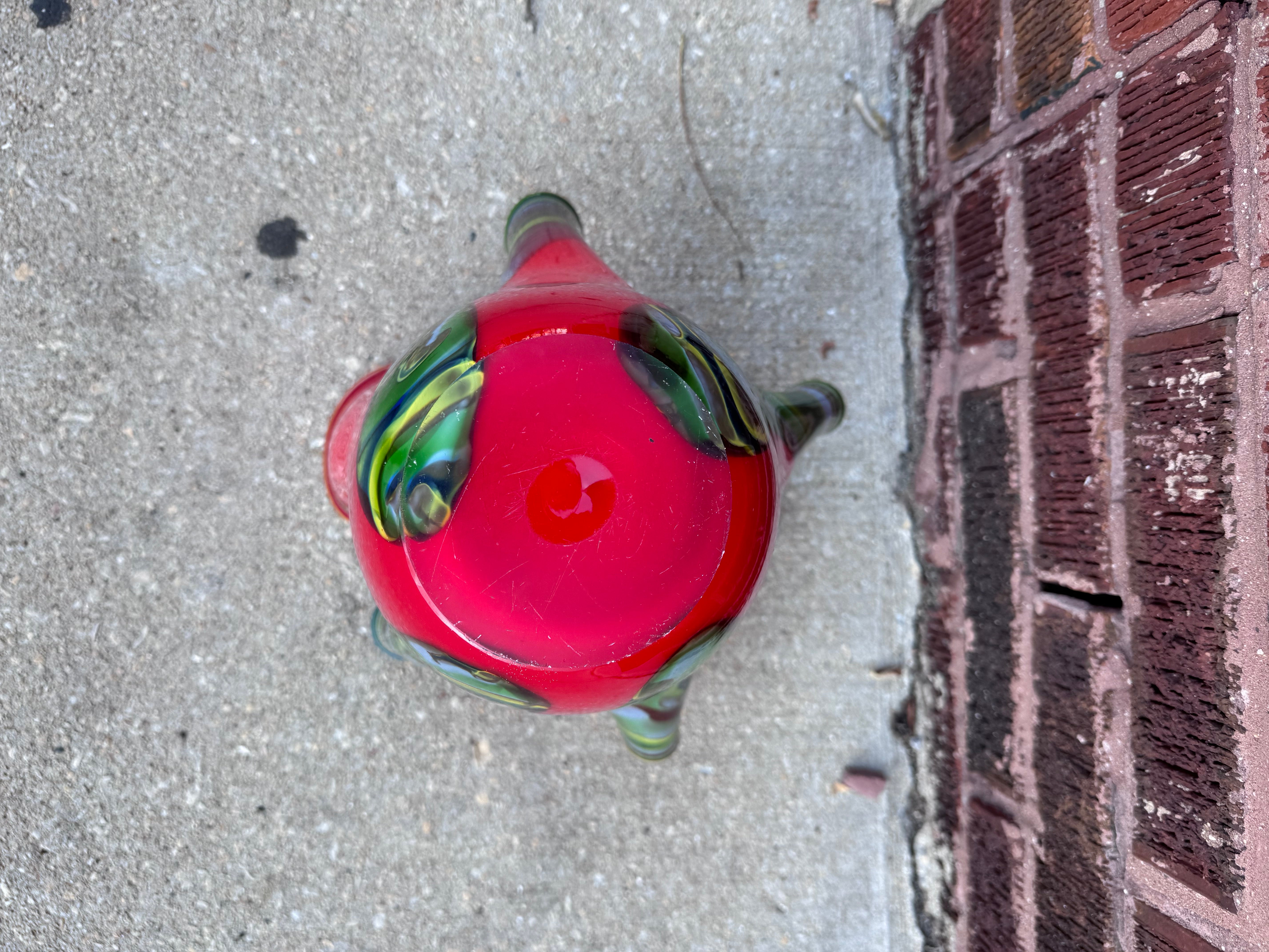 Vintage Italian Red Vase