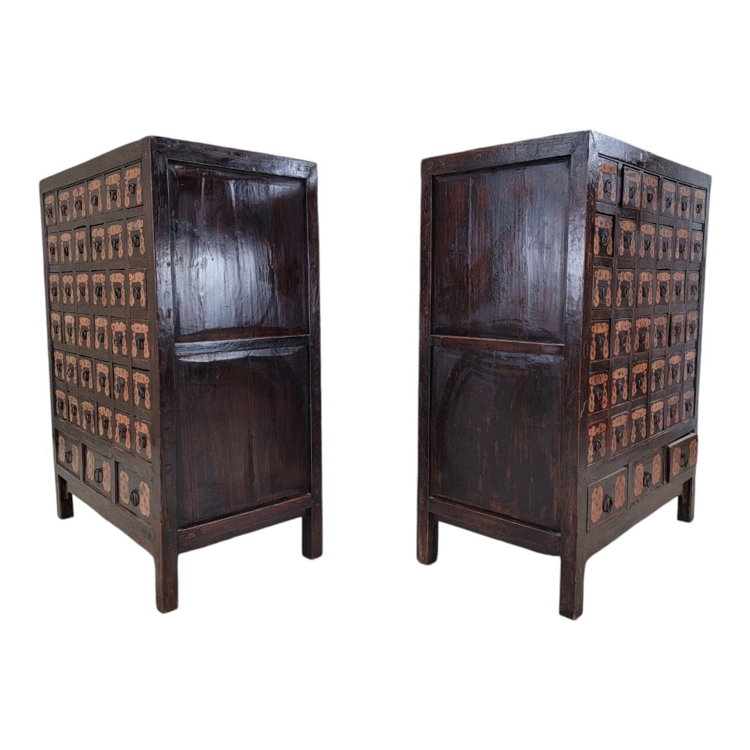 Chinese Shanxi Black Lacquer 39-Drawer Apothecary Cabinet – Qing Dynasty