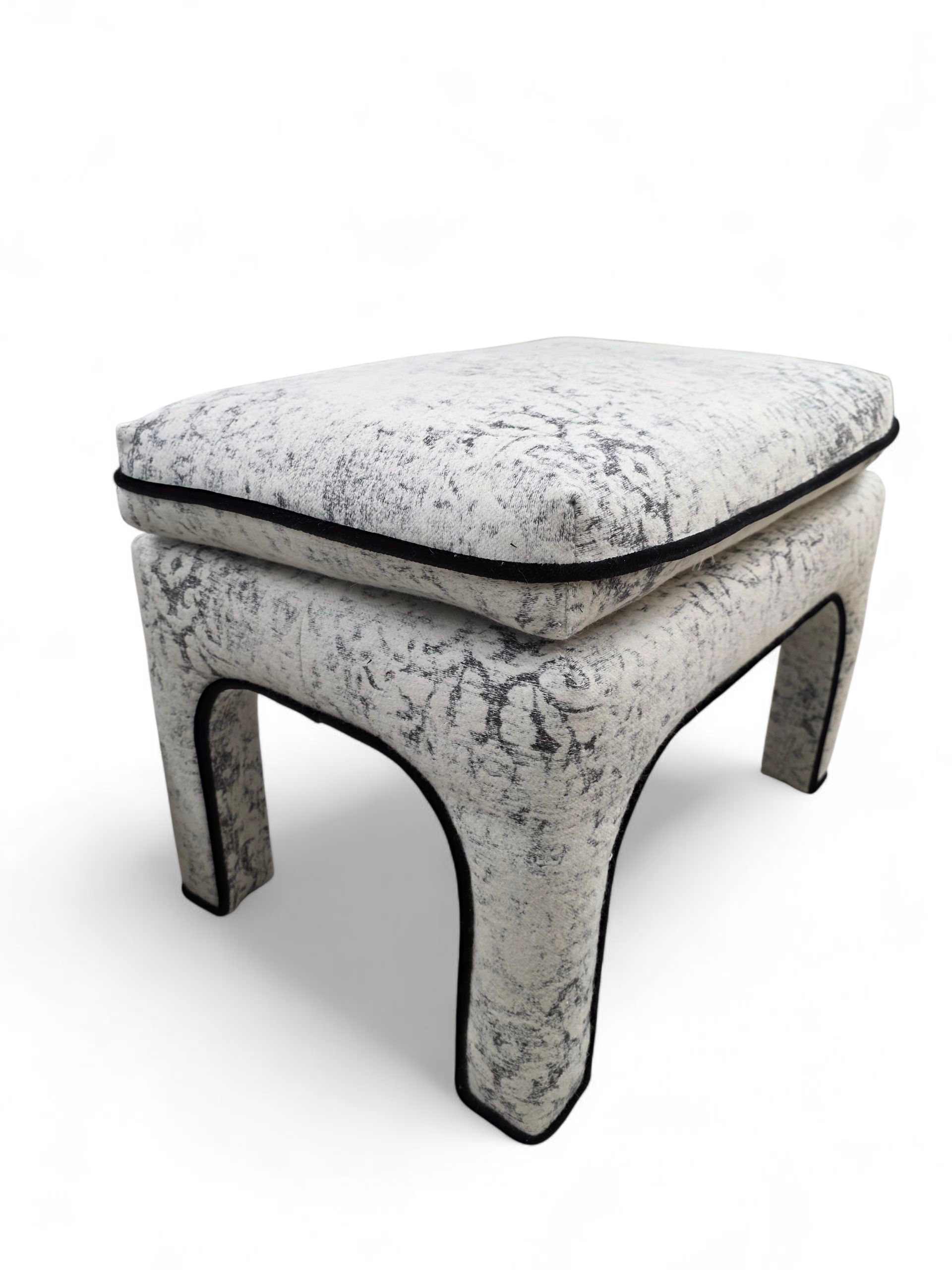 Mid Century Modern Pillow Top Ottoman/Stools by Directional Newly Reupholstered - Pair