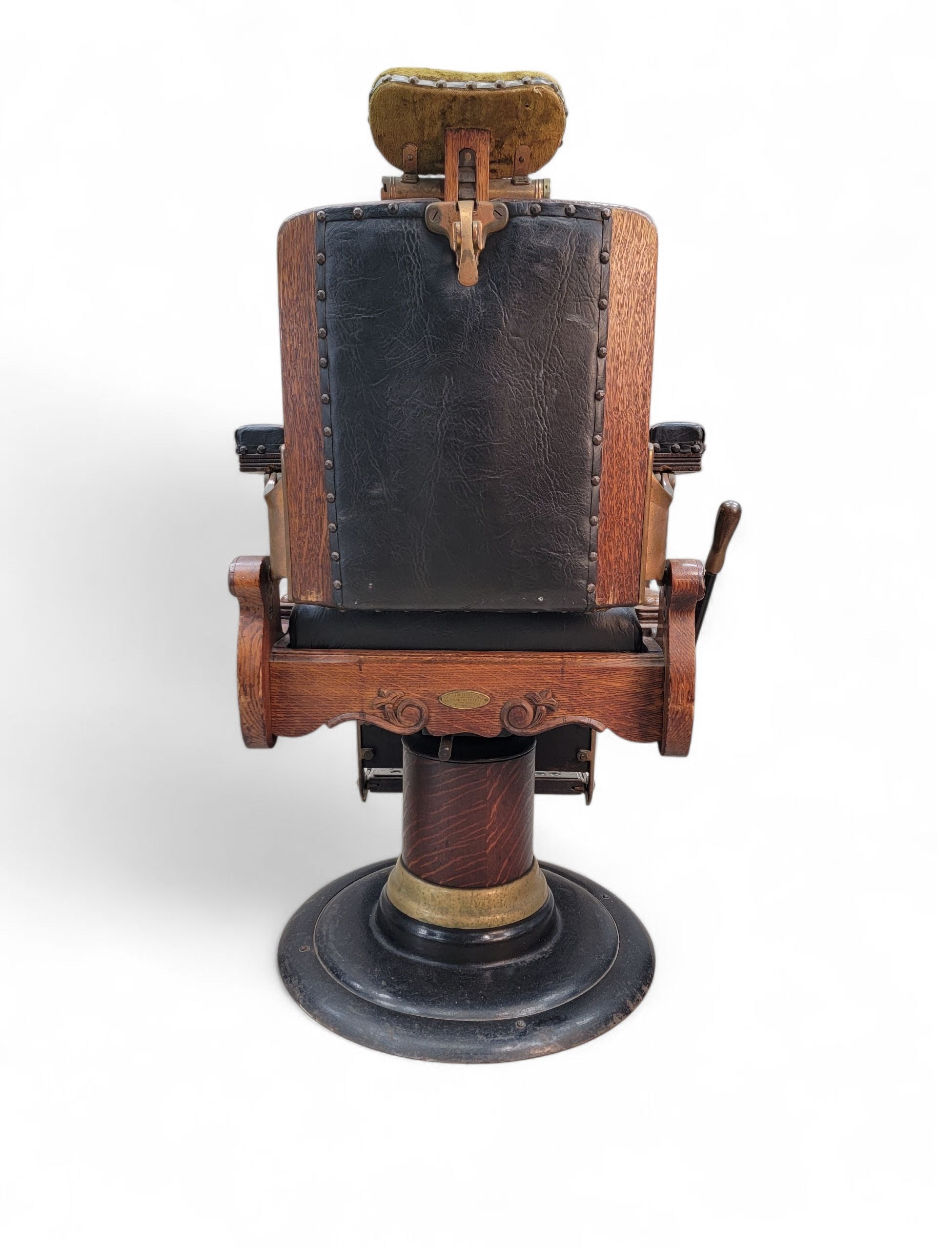 Antique Berninghaus “Hercules” Barber & Shave Chair