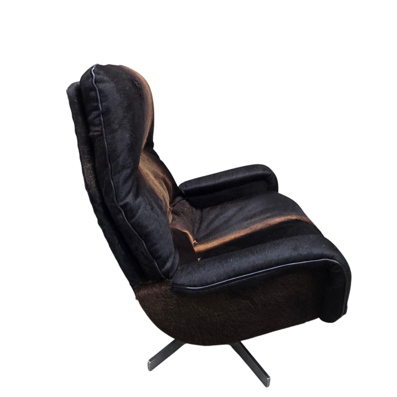 MCM De Sede Lounge Chair and Ottoman Newly Reupholstered
