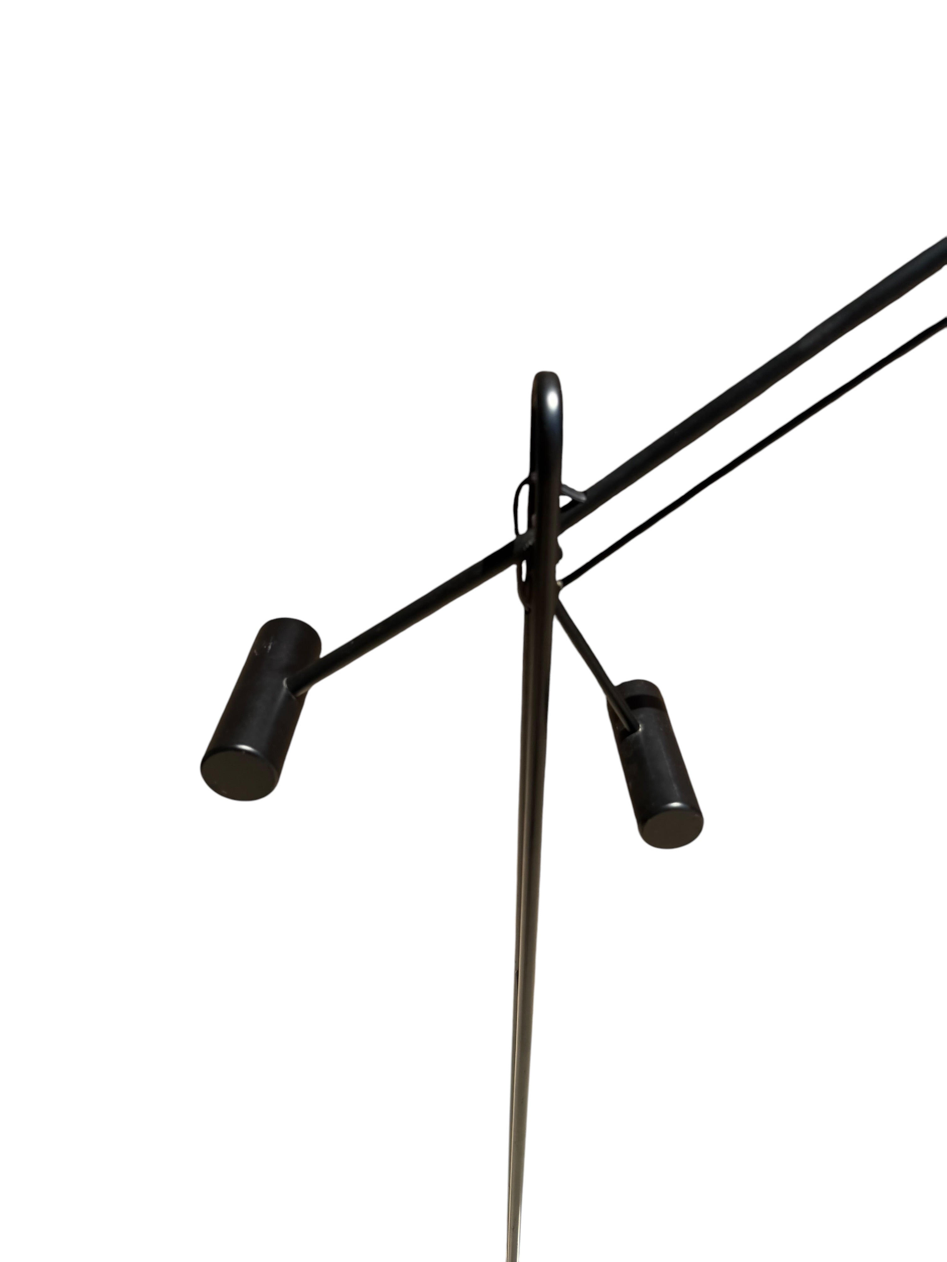 Vintage Postmodern Crane Form Floor Lamp
