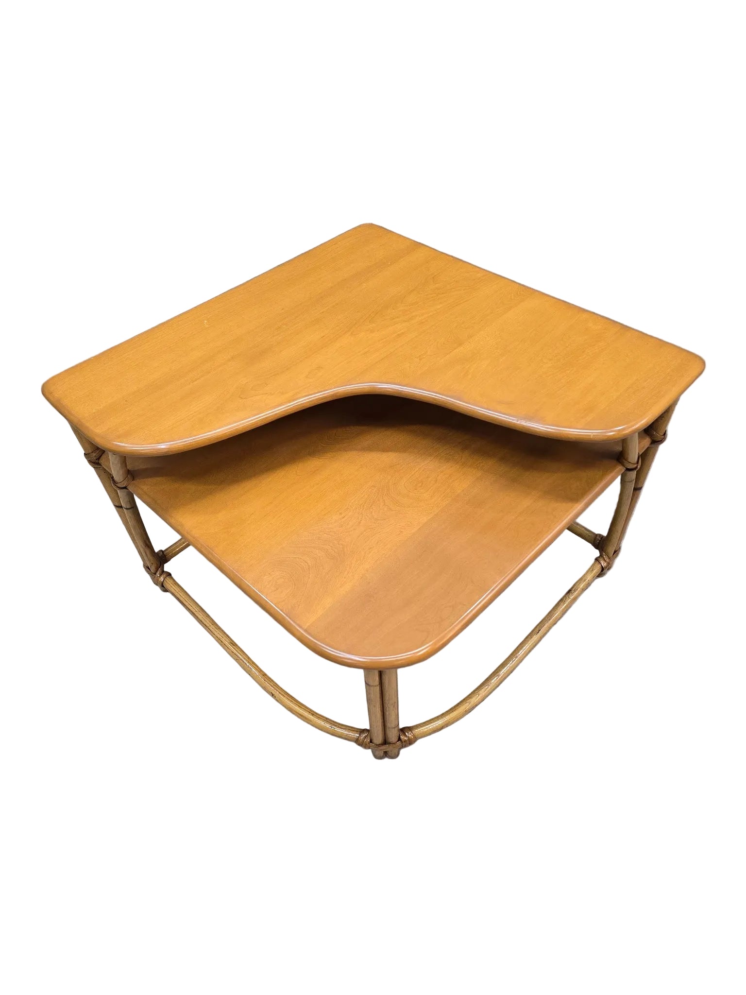 MCM Coastal L Shaped Side Table by Heywood Wakefield  "Ashcraft“