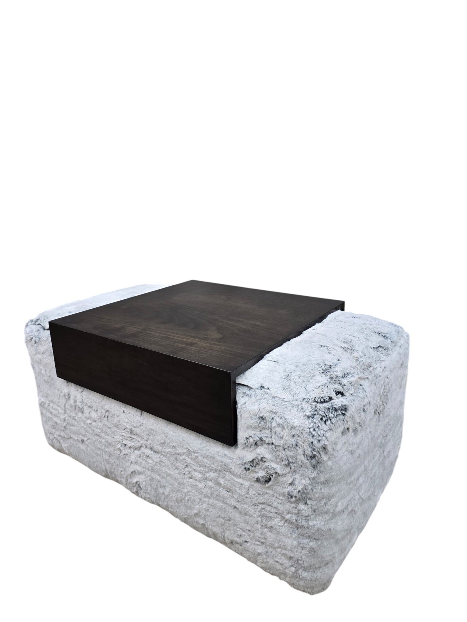Postmodern Steve Chase Style Swivel Pouf Lounge Chairs and Ottoman Newly Reupholstered