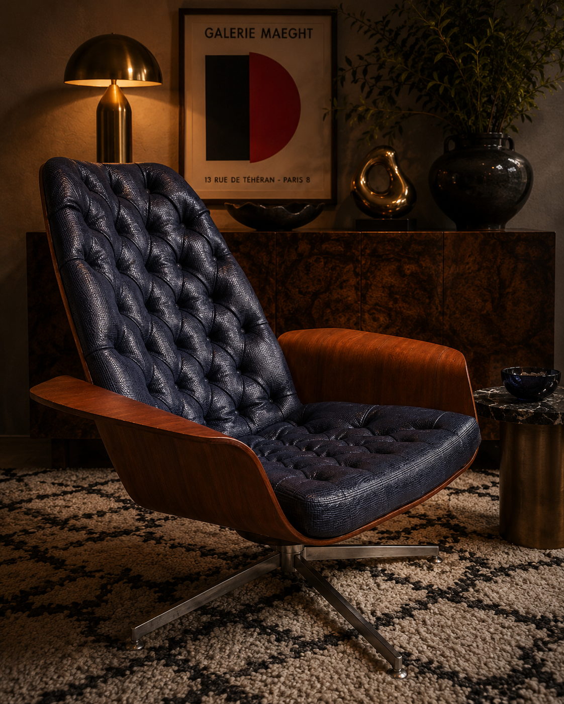 MCM George Mulhauser Mr. Chair Newly Reupholstered