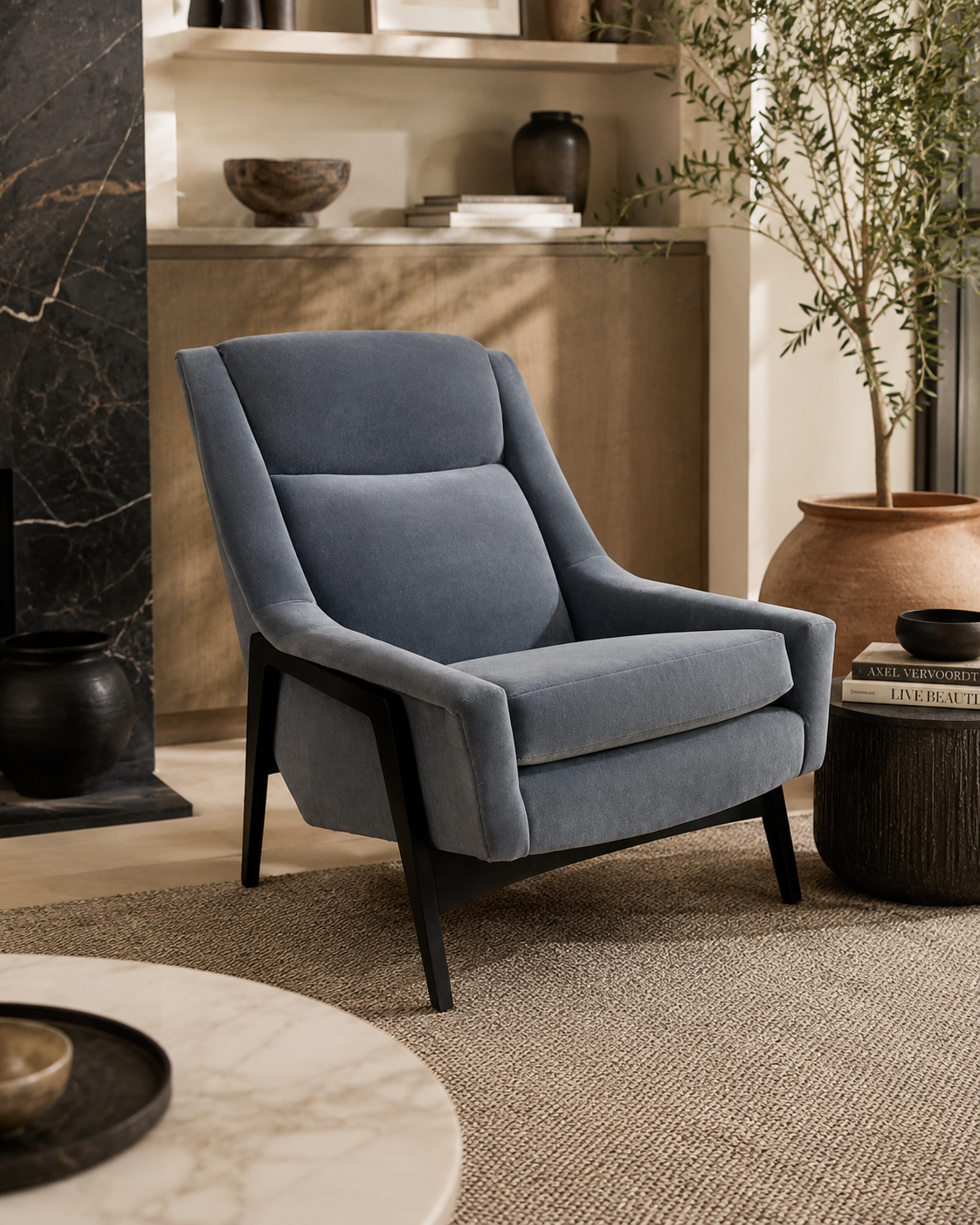 MCM Lounge Chair by Dux  Newly Reupholstered