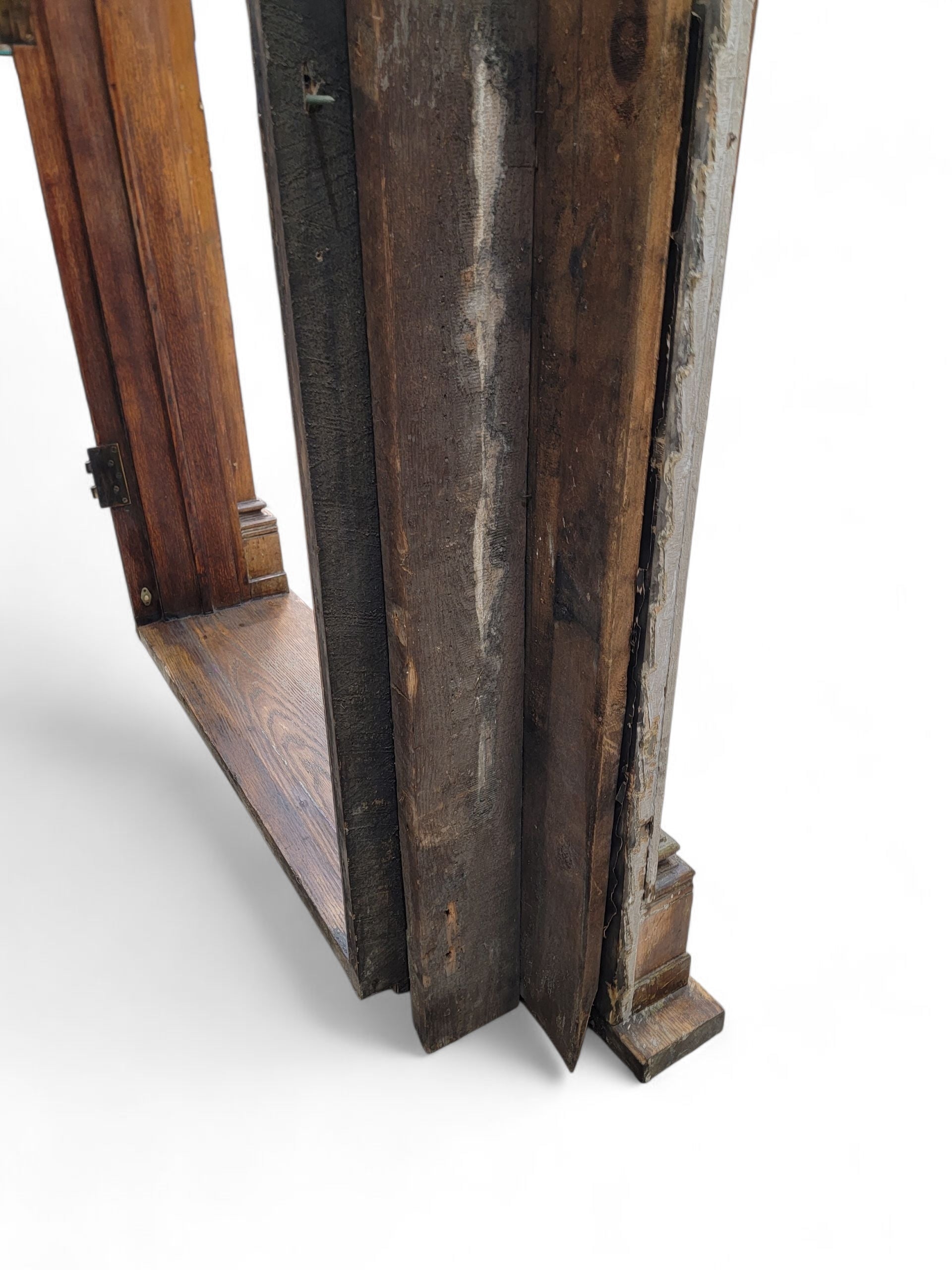 HOLD - Antique Monumental Salvaged Carved Entrance Door