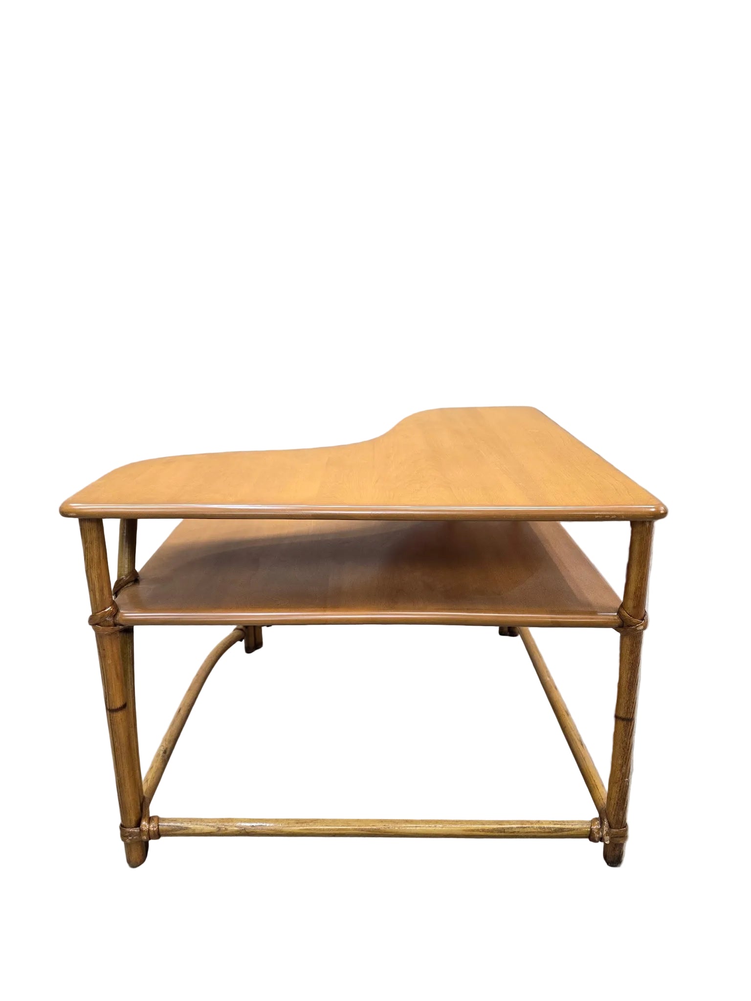 MCM Coastal L Shaped Side Table by Heywood Wakefield  "Ashcraft“
