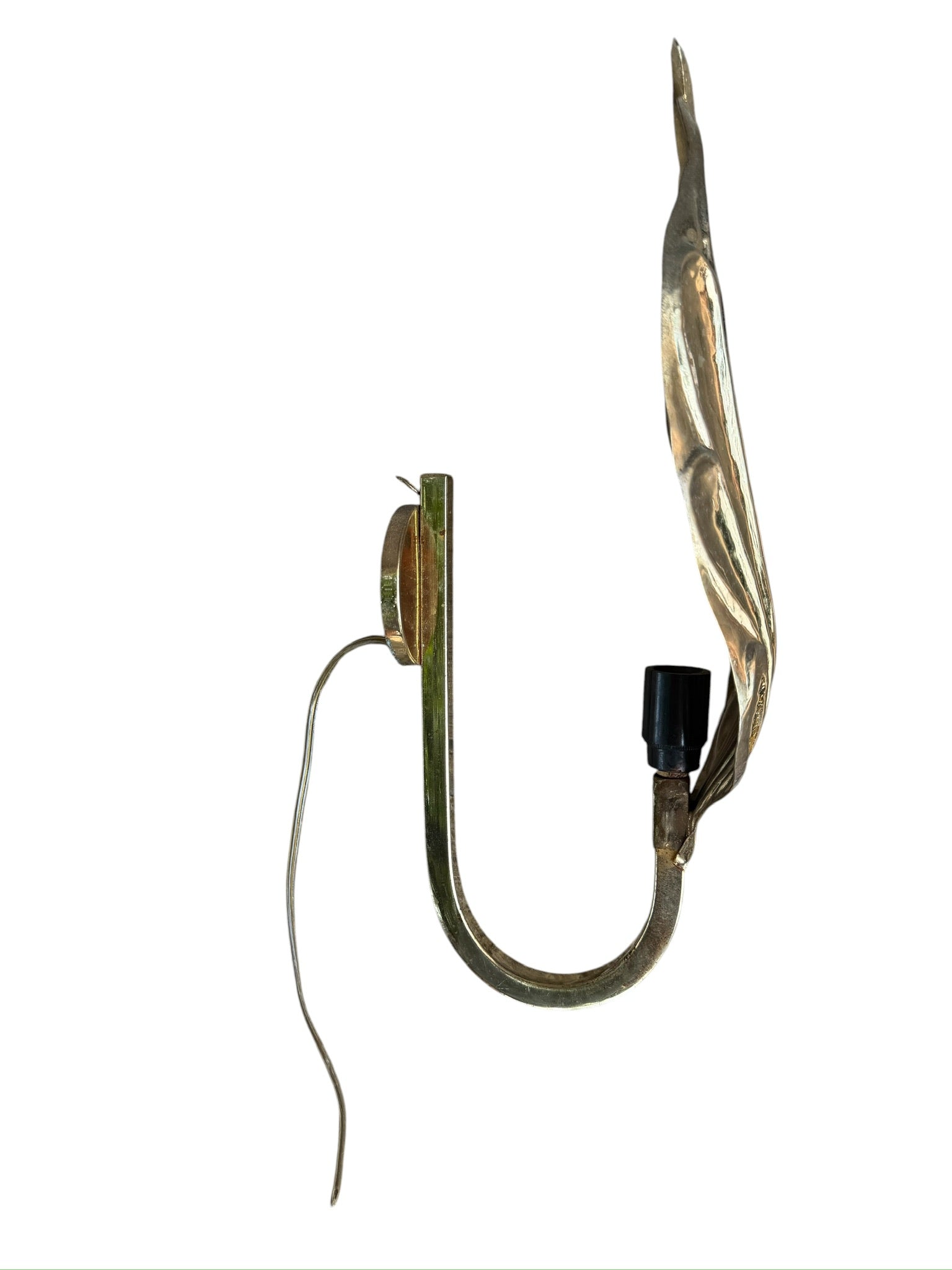 Italian Leaf Wall Sconce by Carlo Giorgi and Tommaso Barbi