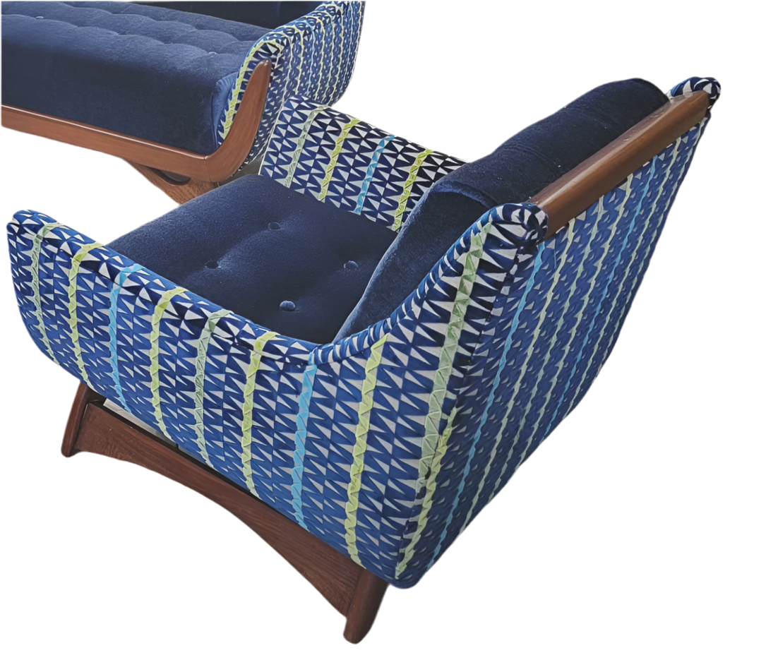 Mid Century Modern Adrian Pearsall Lounge Chair Newly Upholstered
