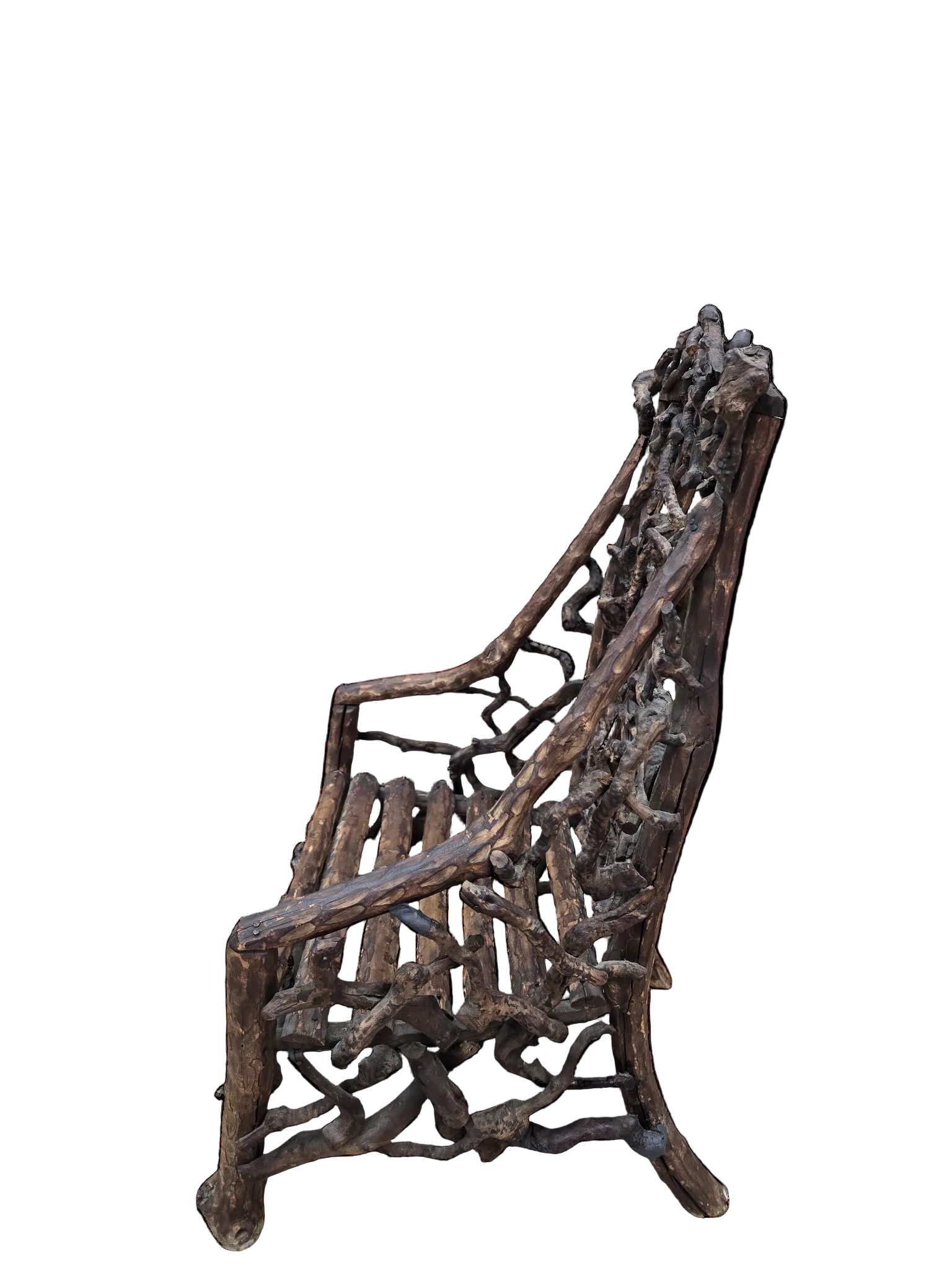 Antique Rustic Handcrafted Adirondack Child's Chair