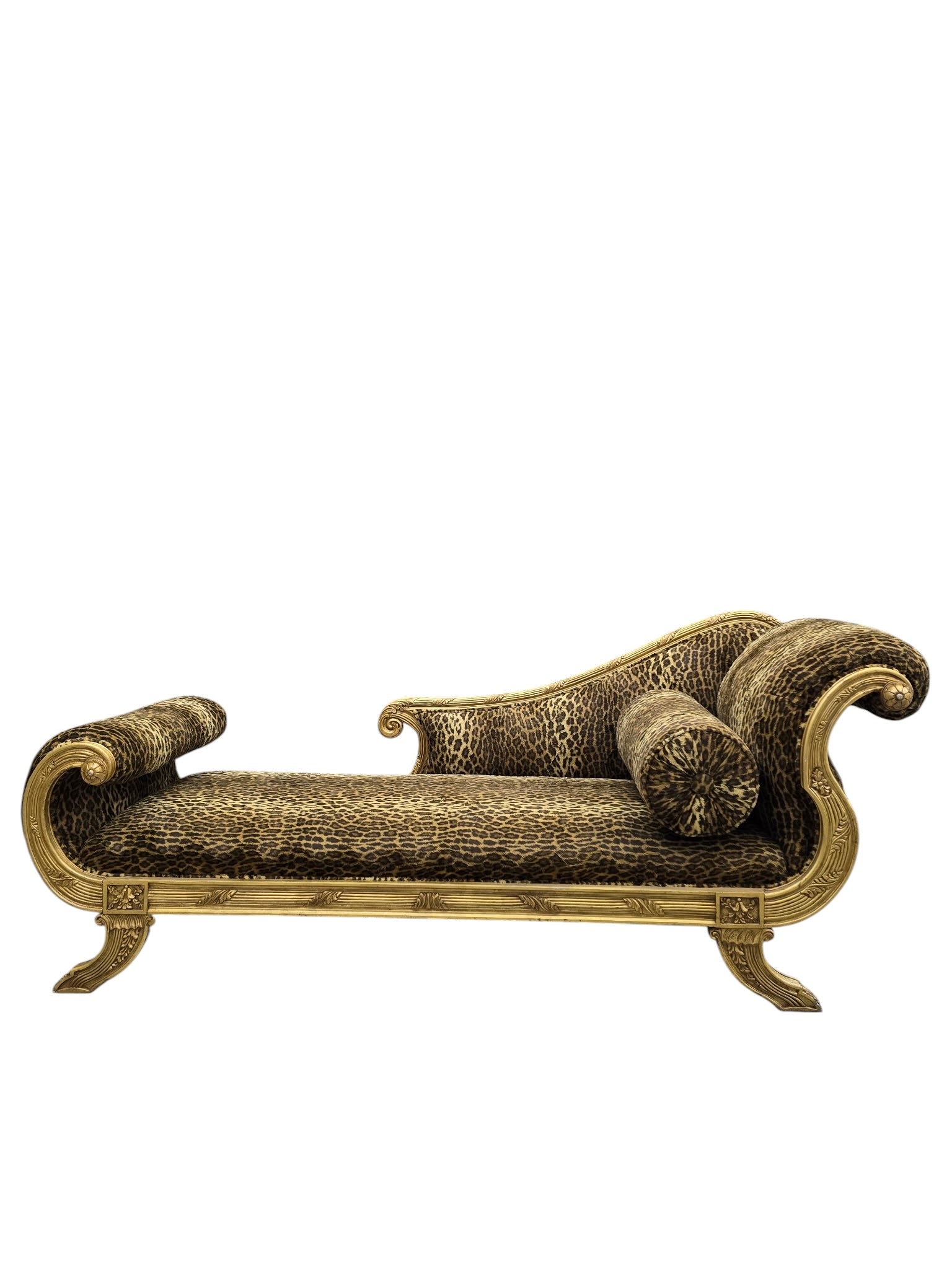 Vintage Henredon Style Hollywood Regency Chaise Lounge