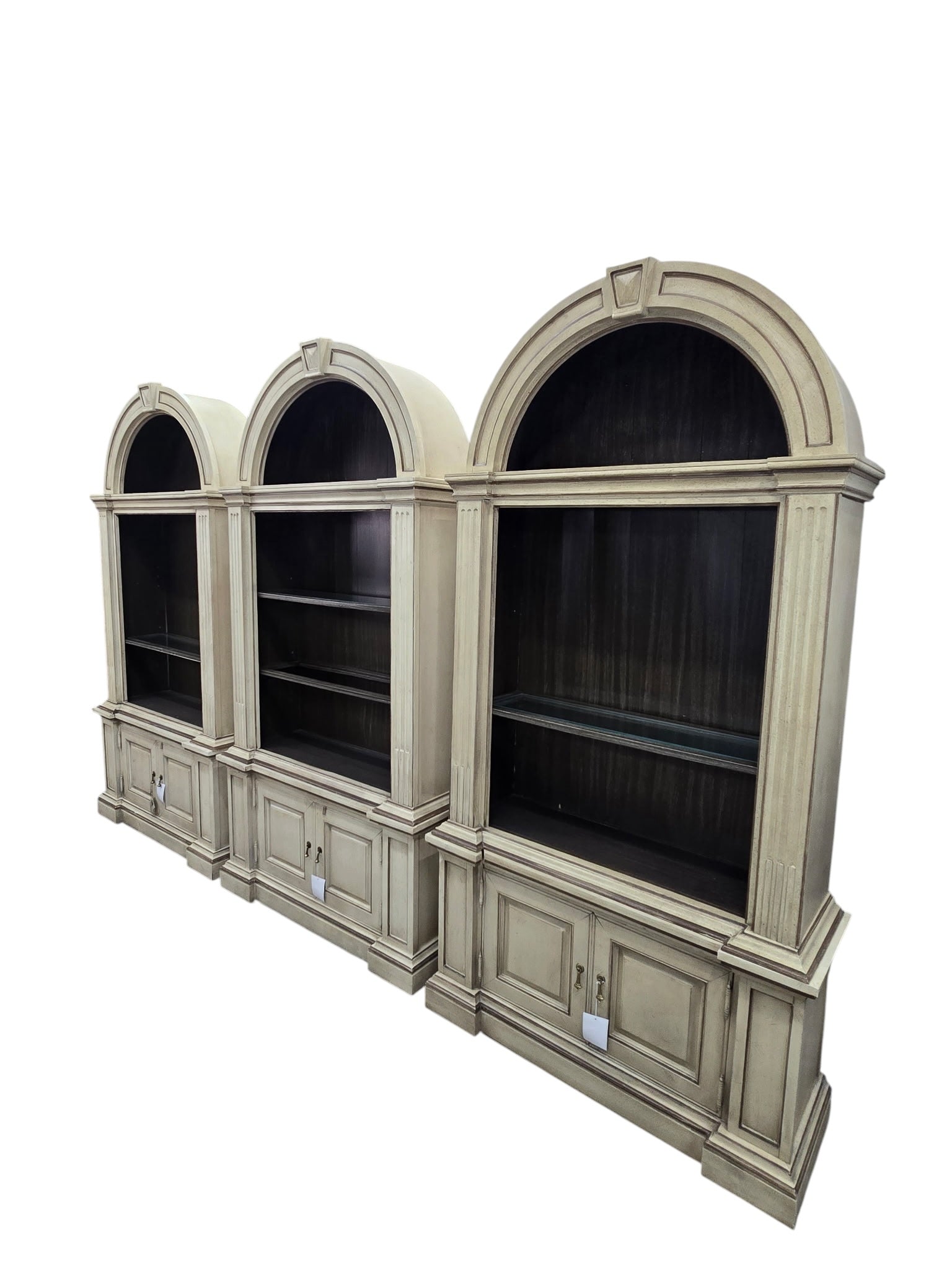 New - Vintage Neoclassical Style Architectural Display Cabinets By Bernhardt - 3