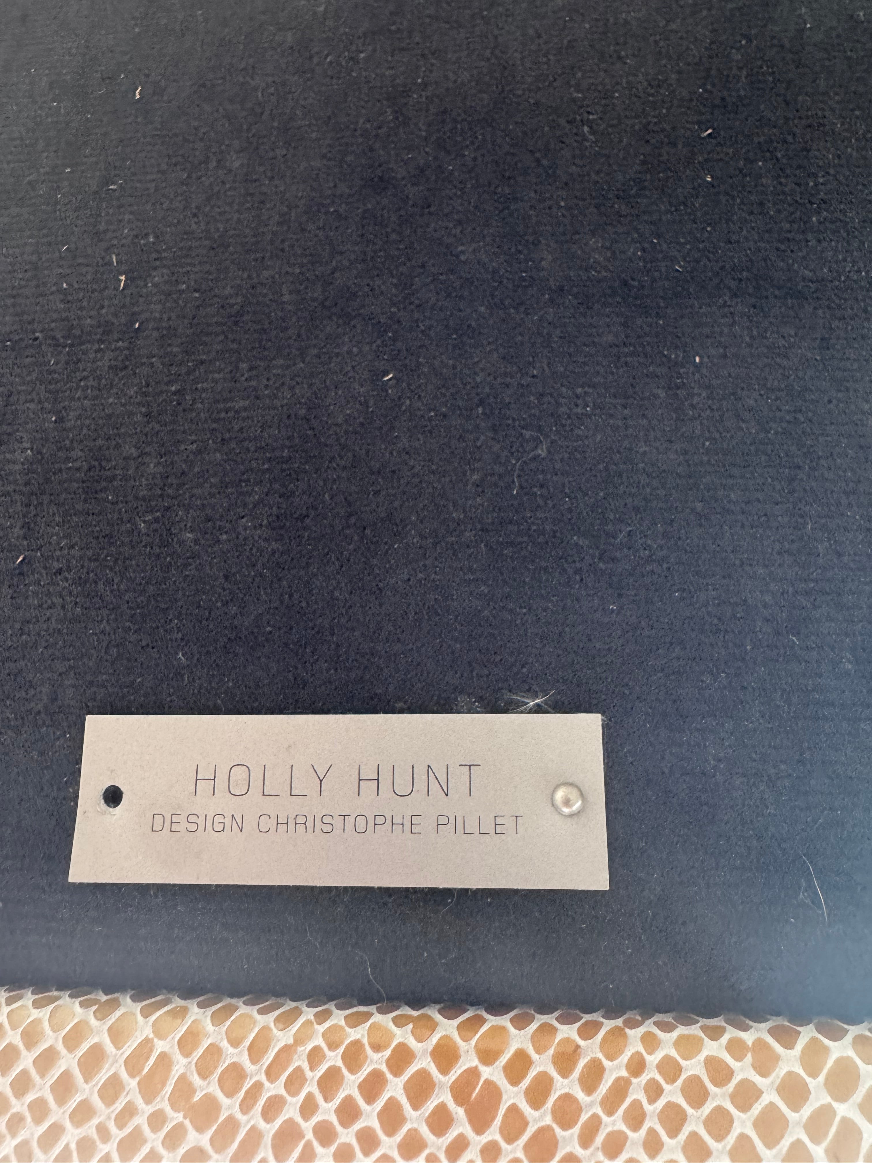 Modern Christophe Holly Hunt Aileron Chair Newly Upholstered