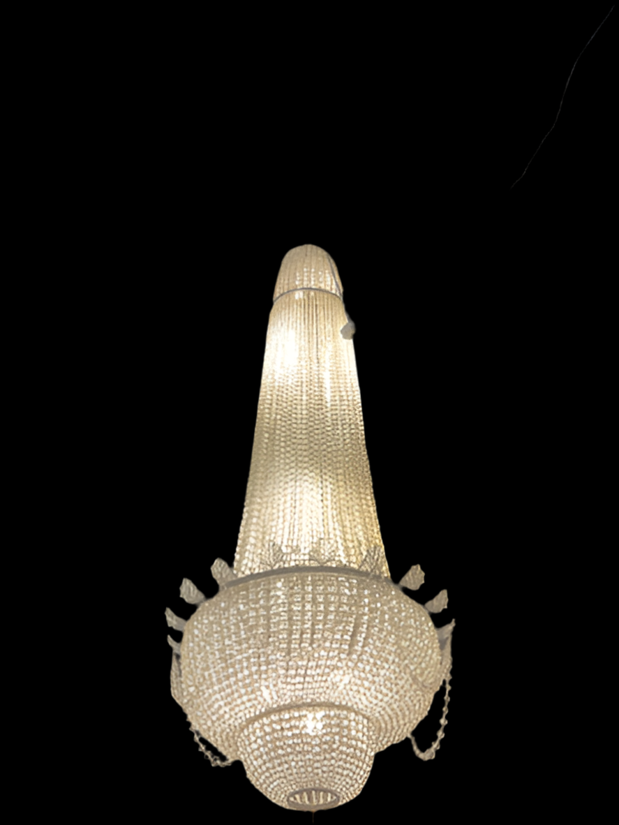 Antique French Baccarat Style Chandelier