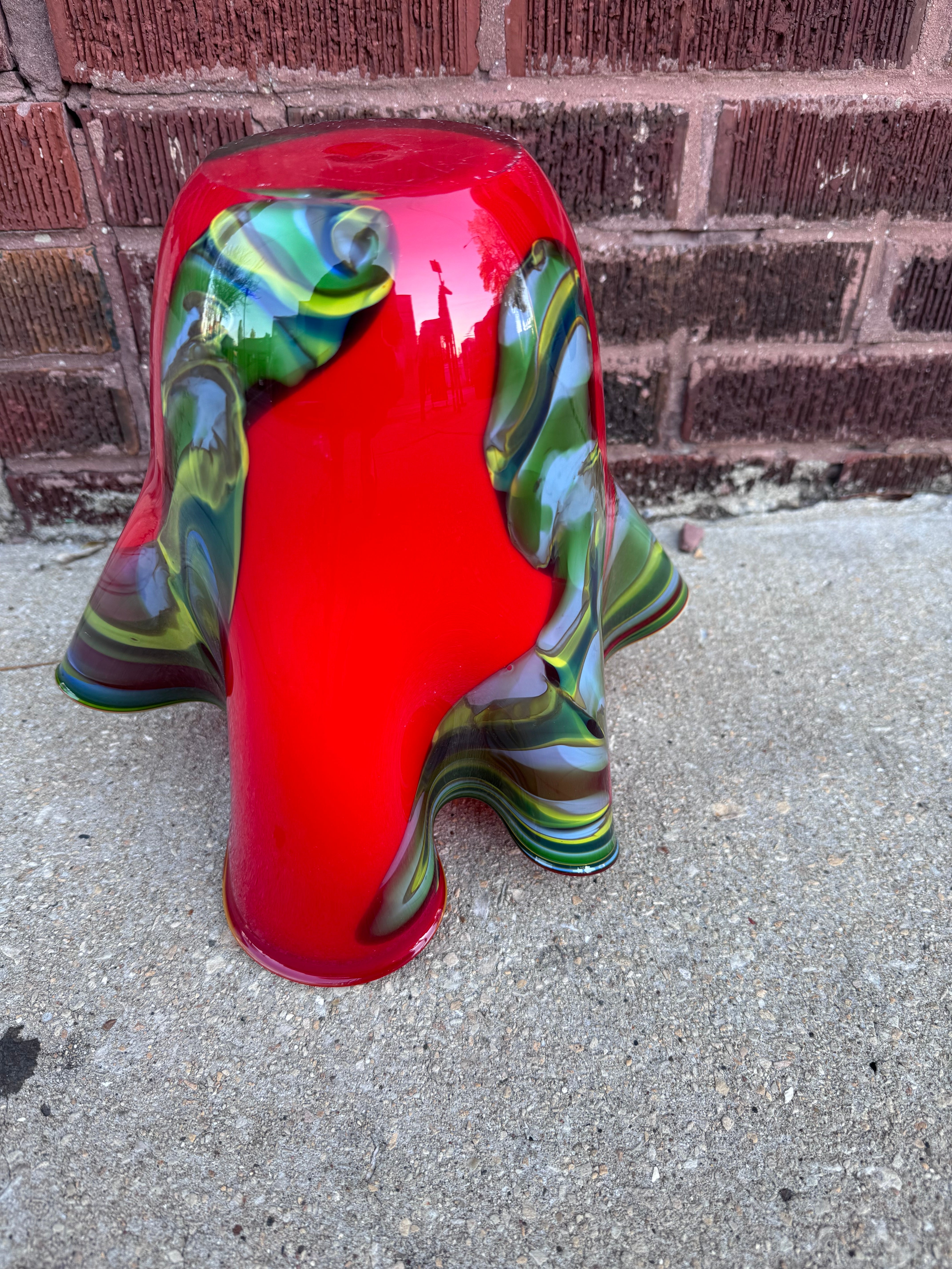 Vintage Italian Red Vase