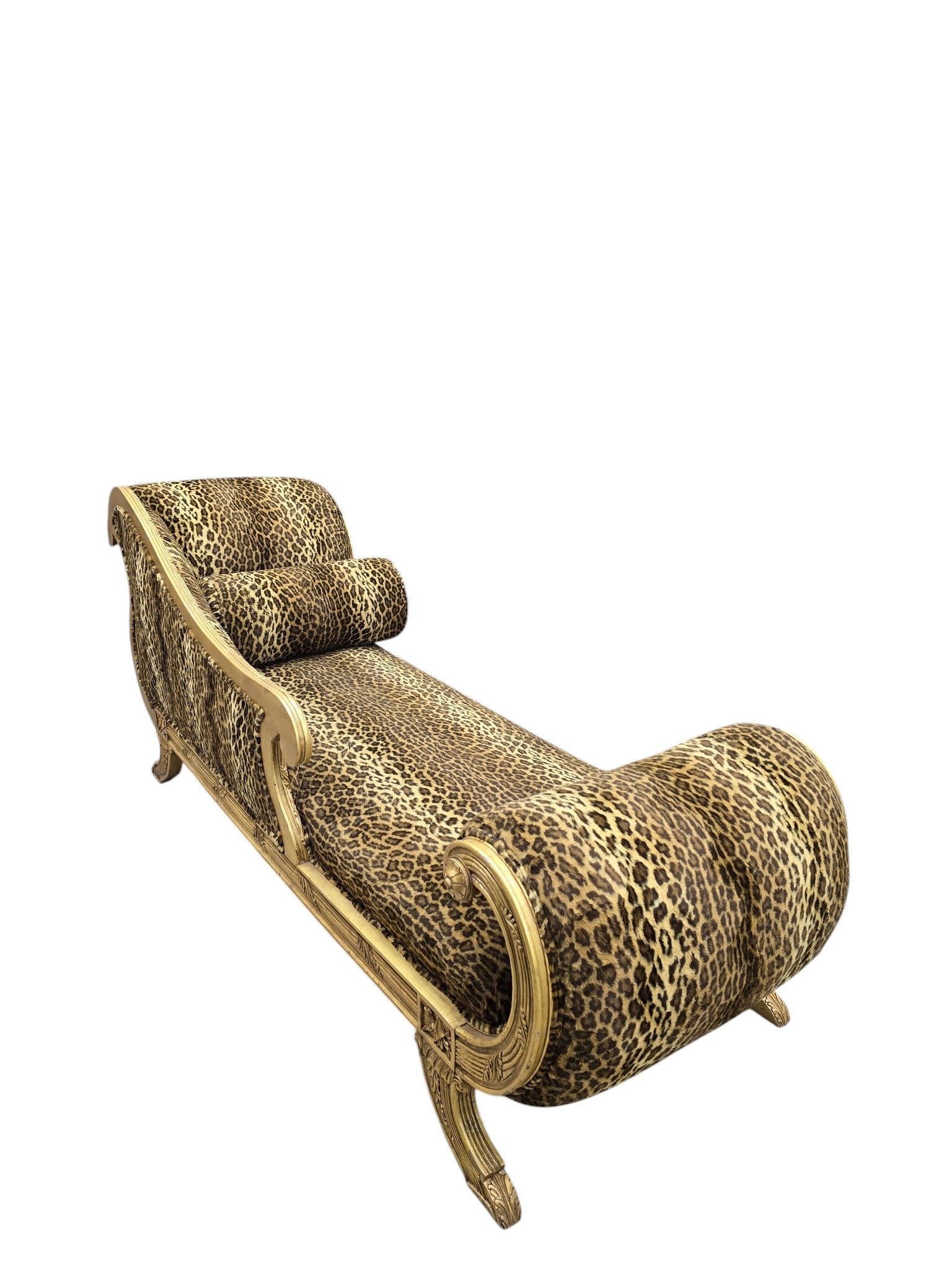 Vintage Henredon Style Hollywood Regency Chaise Lounge